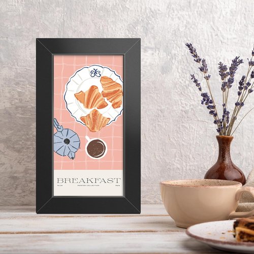 LaVie Home 3x5 Picture Frame - Classic Black Frame with HD Plexiglass for Vertical/Horizontal Display