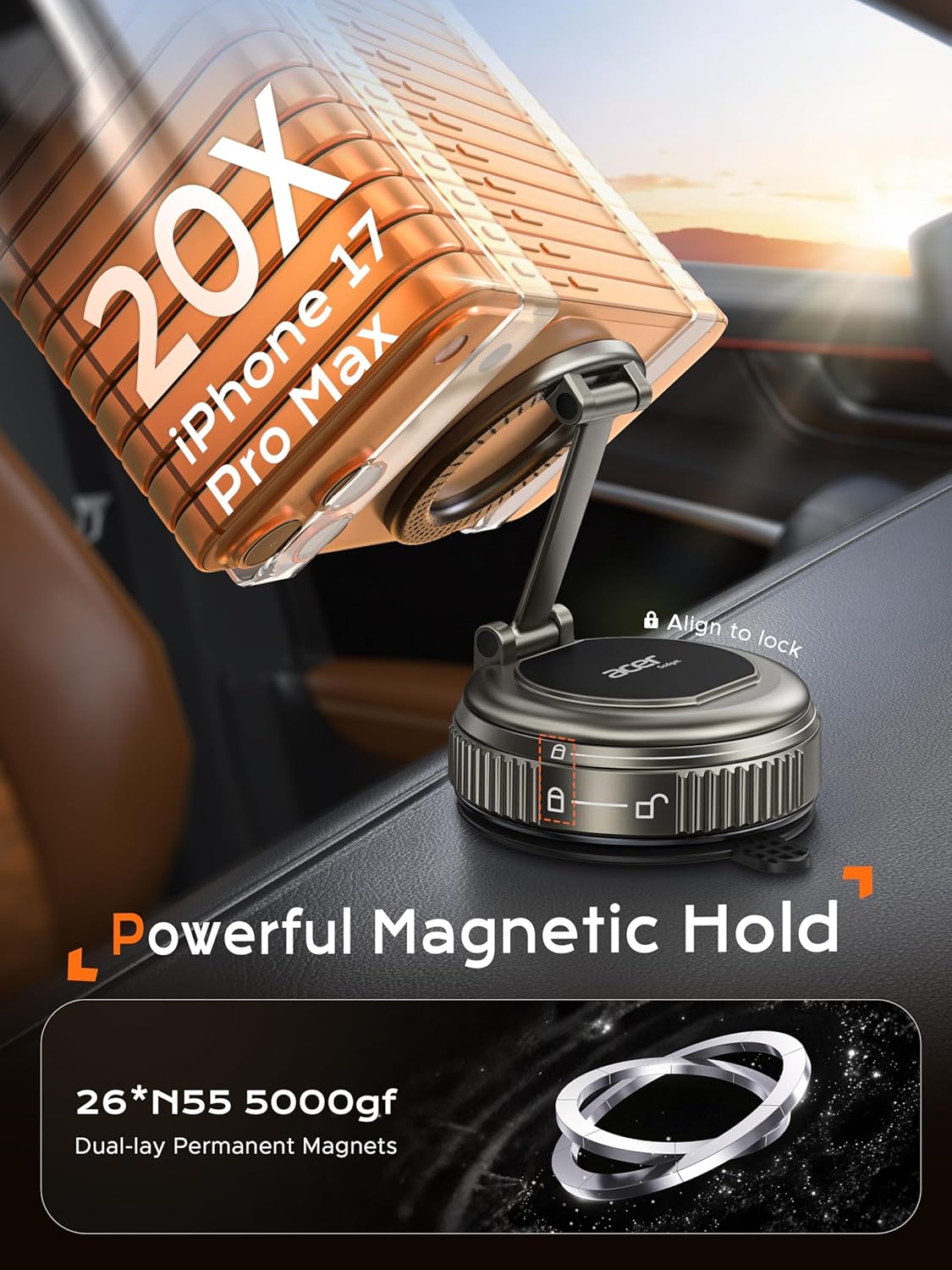 Acer [5000gf 360 17 16 15 14 13, Gadget Car Phone Mount, MagSafe Phone Holders for Your Car Magnetic Hold] Adjustable