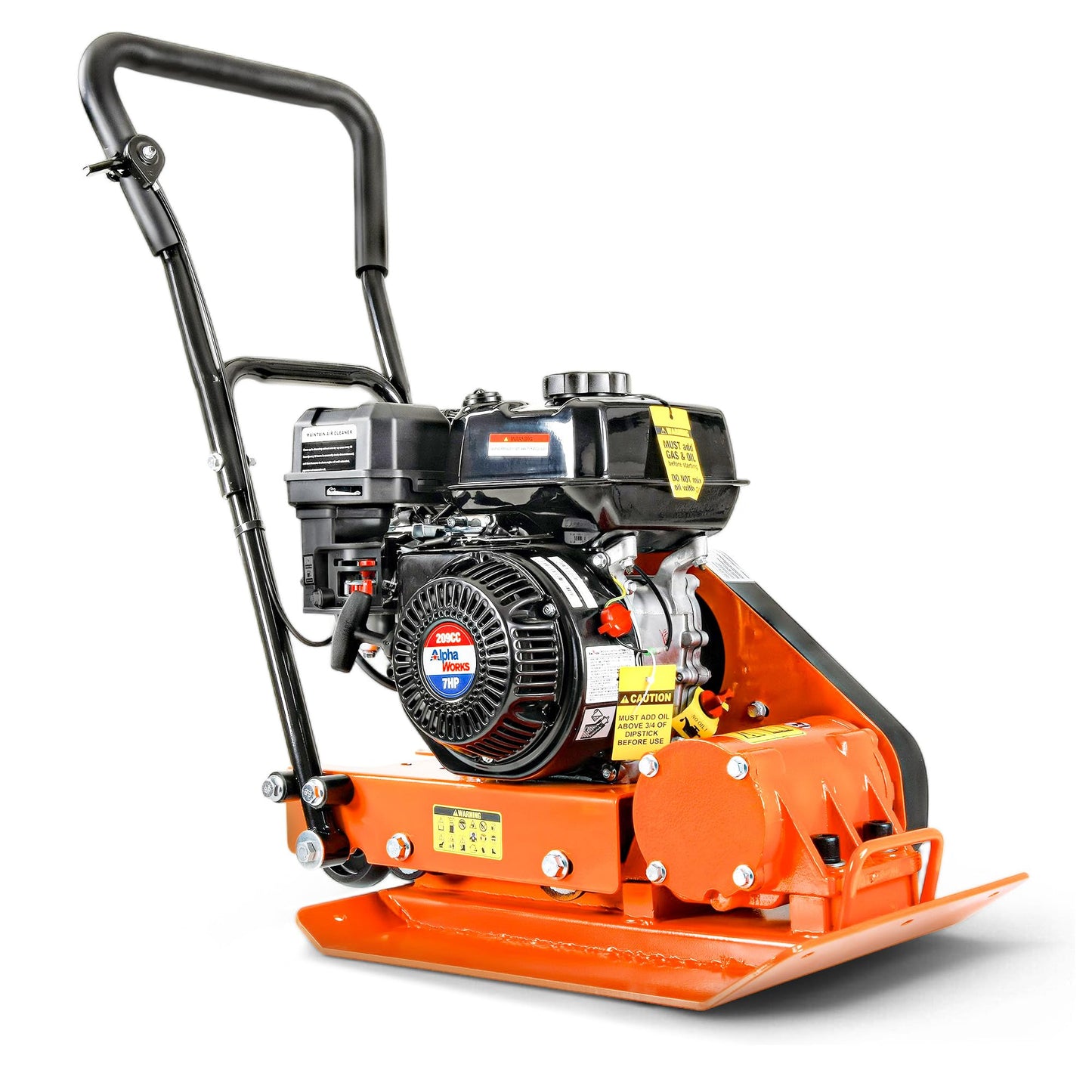 SuperHandy Plate Compactor with 7HP Gas Engine – 4200 lbs Force, 20 x 15 in. Steel Plate, 12 in. Depth Tamper for Soil, Gravel, Asphalt, Landscaping, Sidewalks, Patios (GUO118 (2024))