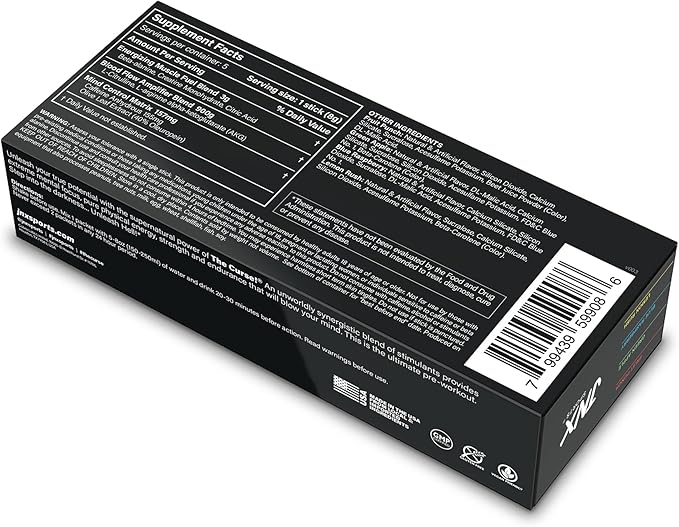 JNX SPORTS The Curse! Pre Workout Powder for Men & Women, Caffeine, Beta-Alanine, Creatine, L-Citrulline, Sample Variety Pack, 5X 8g Samples ??Boost Energy, Strength & Focus