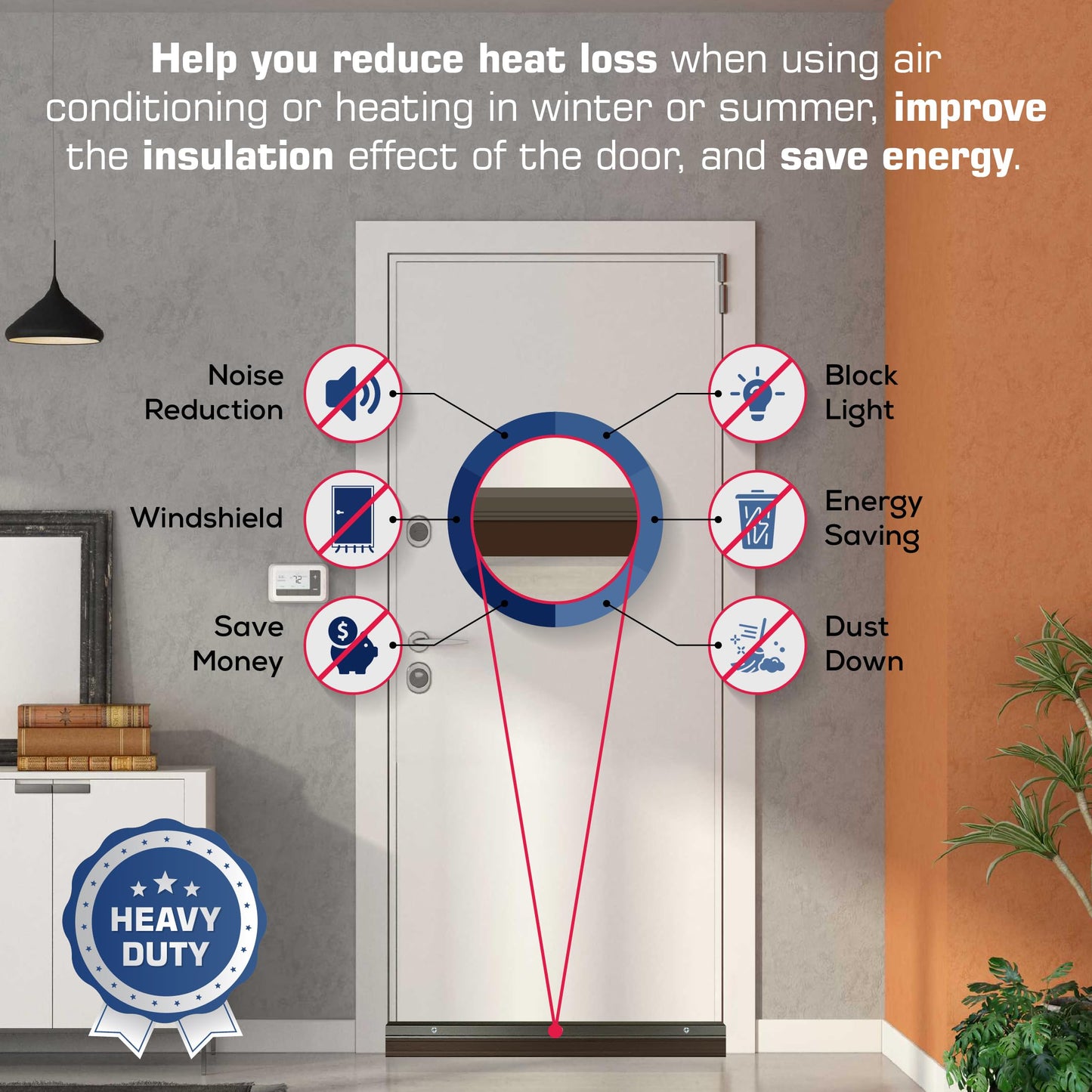Randall Manufacturing V-63-BR All-Season Door Sweep, Heavy Duty Aluminum, Ideal for Residential & Commercial Use, Easy Installation with Heavy Rubber Seal, Ensure Comfort and Security (3 FT, Brown)