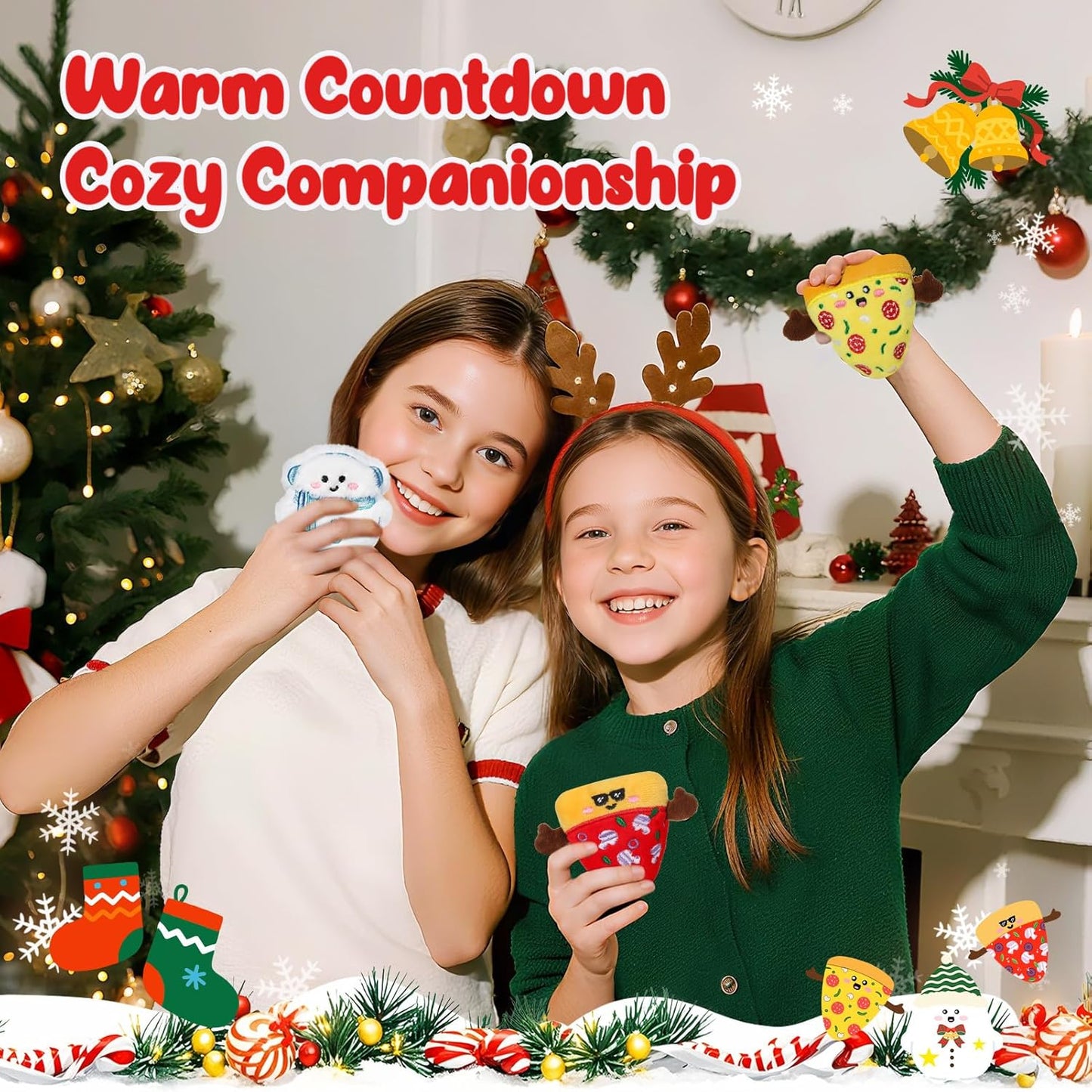 Advent Calendar 2025 - Mini Plush Advent Calendar with 25 Cute Emotional Plushies | Perfect Holiday Gifts for Kids & Collectors