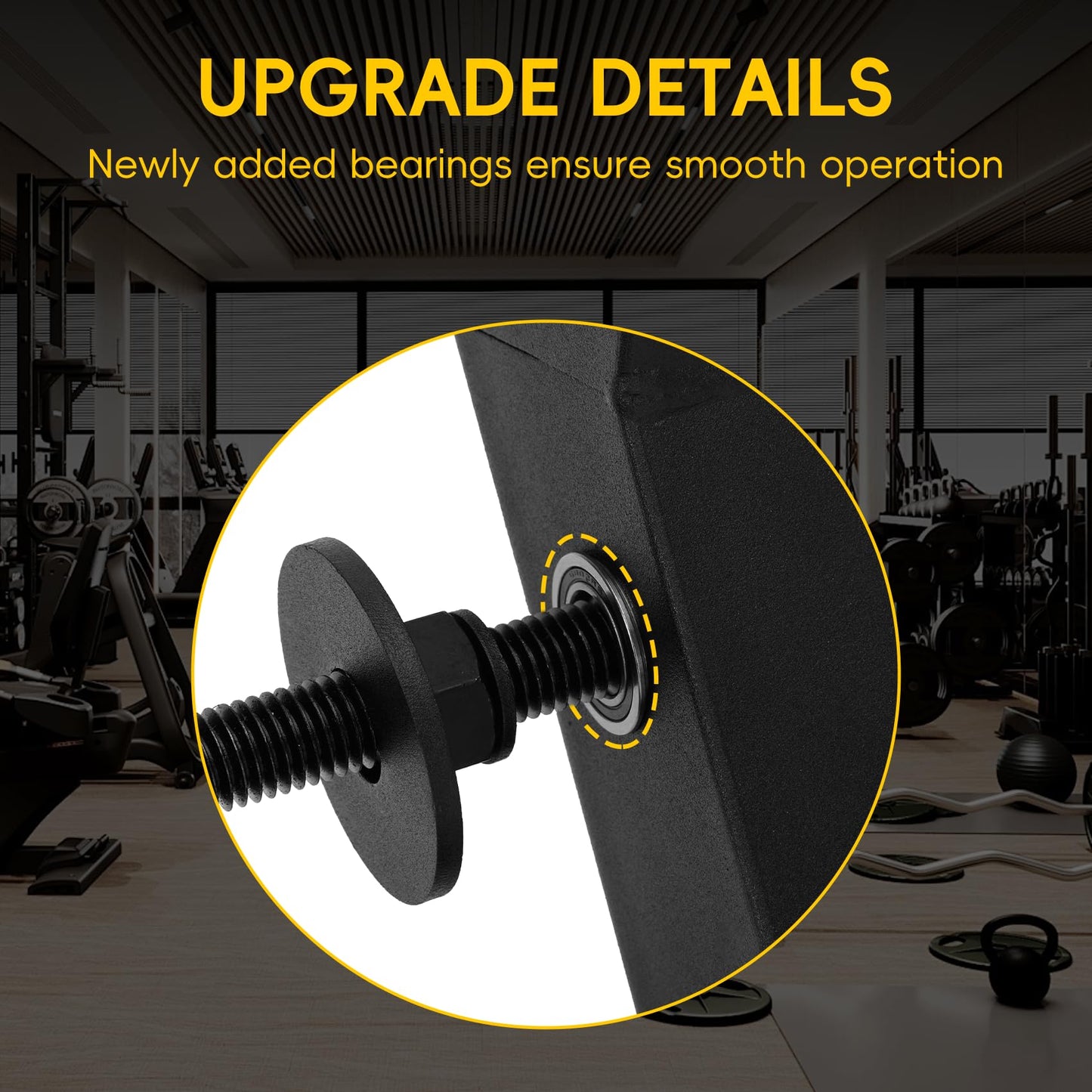 MARGAR Neck Trainer for Power Rack, 4-Way Neck Machine Attachment for 2x2 Cage, Neck Strengthener for BJJ, MMA & Football, Plate Loaded Neck Workout Equipment, 110LB Capacity