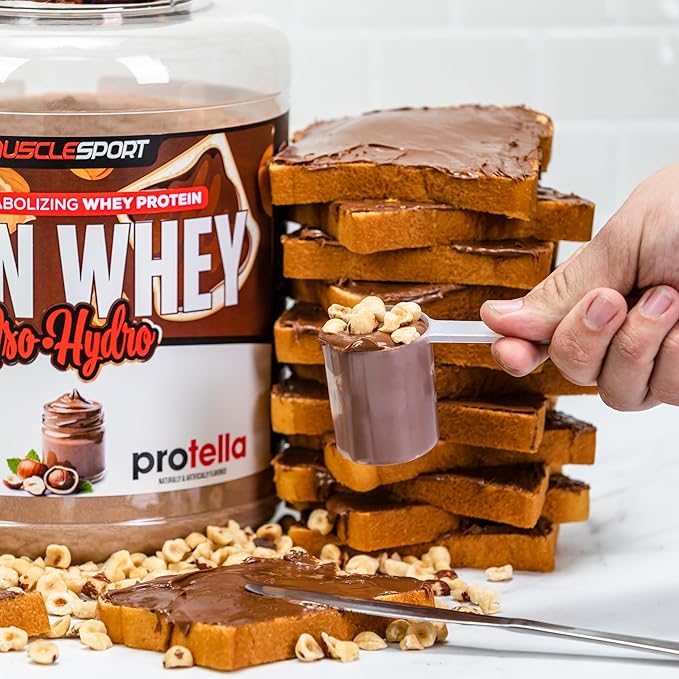 Musclesport Lean Whey Revolution??Protein Powder - Whey Protein Isolate - Low Calorie, Low Carb, Low Fat, Incredible Flavors - 25g Protein per Scoop - 2lb Protella