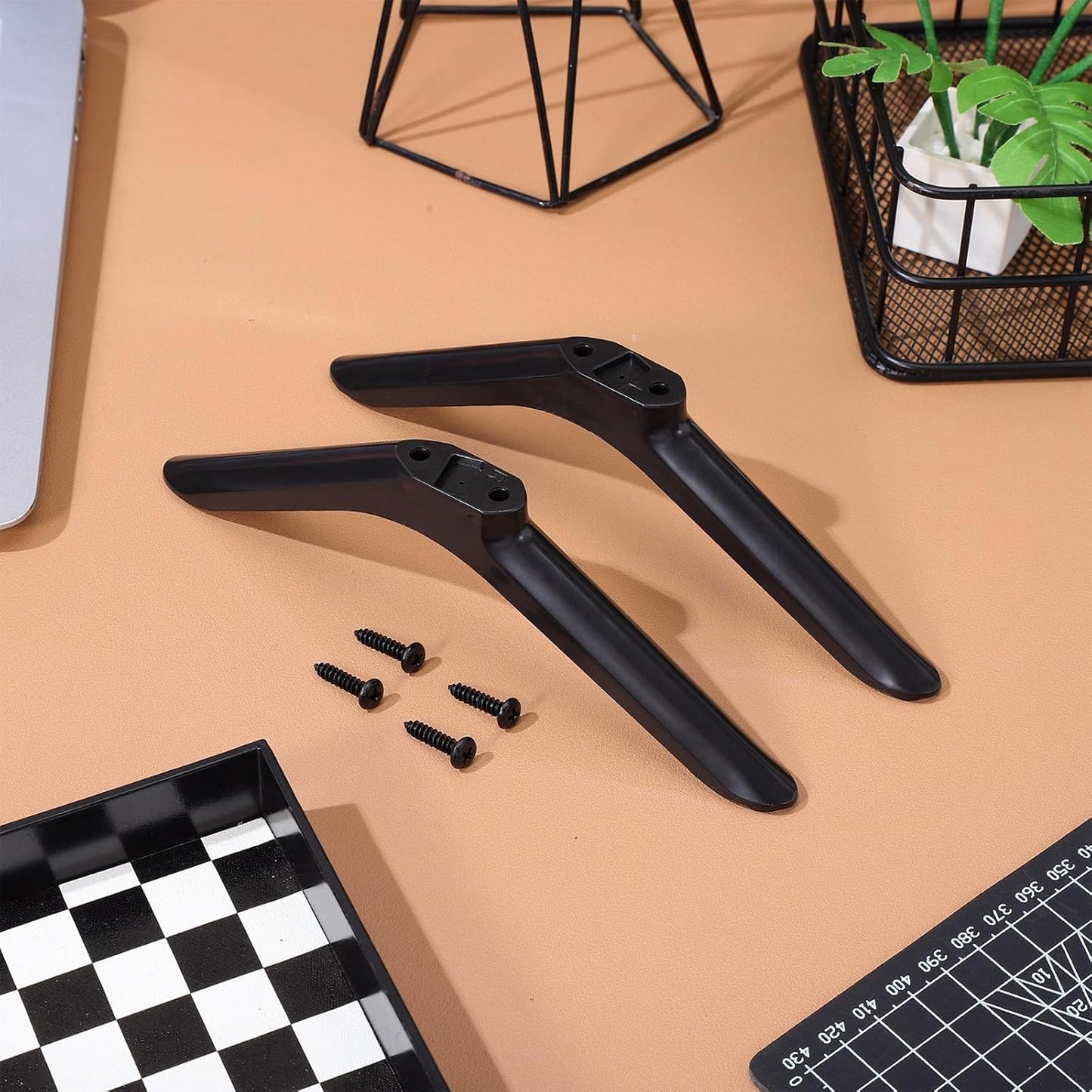 32 Inch BESPORTBLE Universal Tv Stand Legs Replacement with Screws, Tabletop Tv Base Pedestal Feet, Monitors