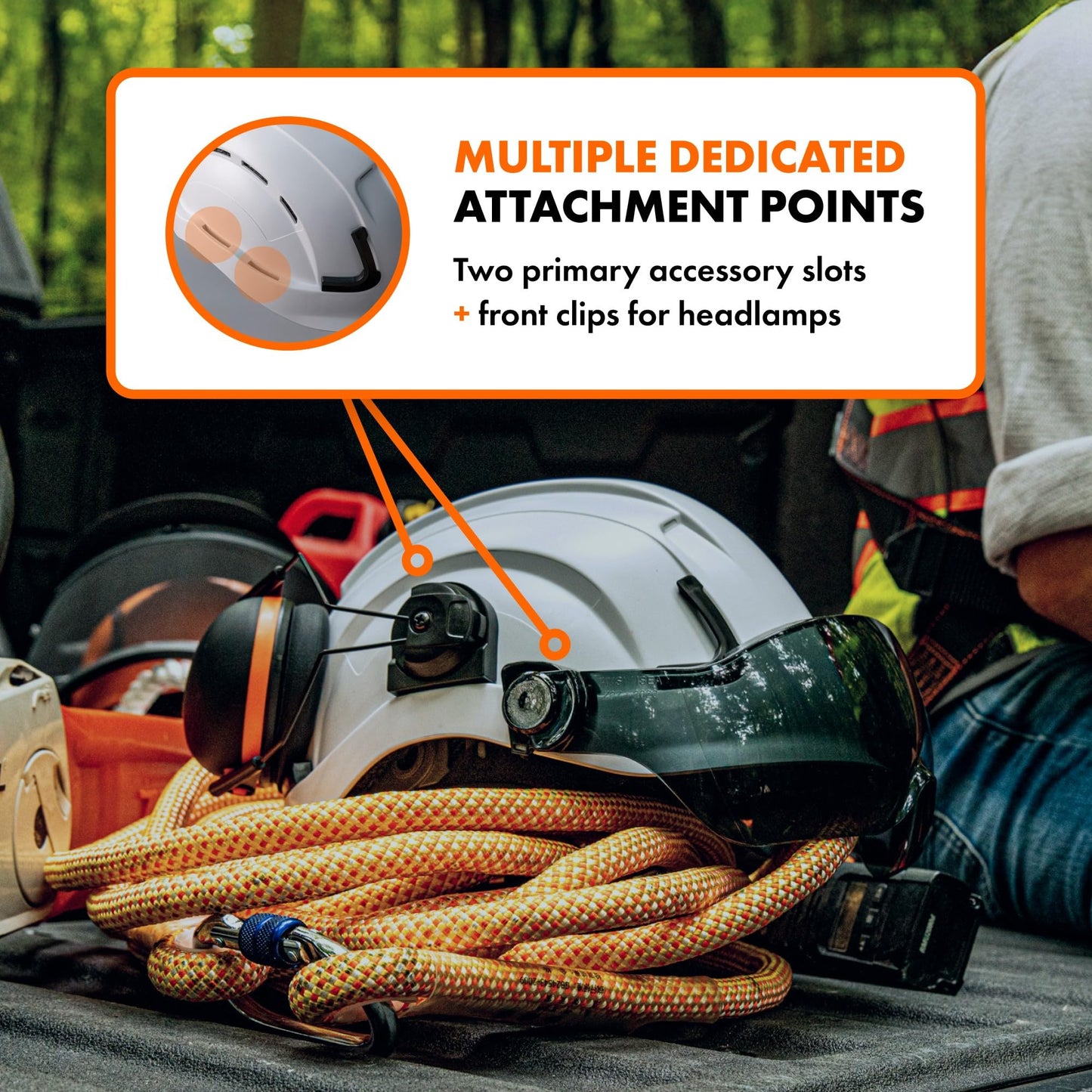 Defender Safety H2 Safety Helmet Hard Hat, Type 2 Class C and E, ANSI Z89.1 and EN 12492 Rated (Vented (Class C), Orange)