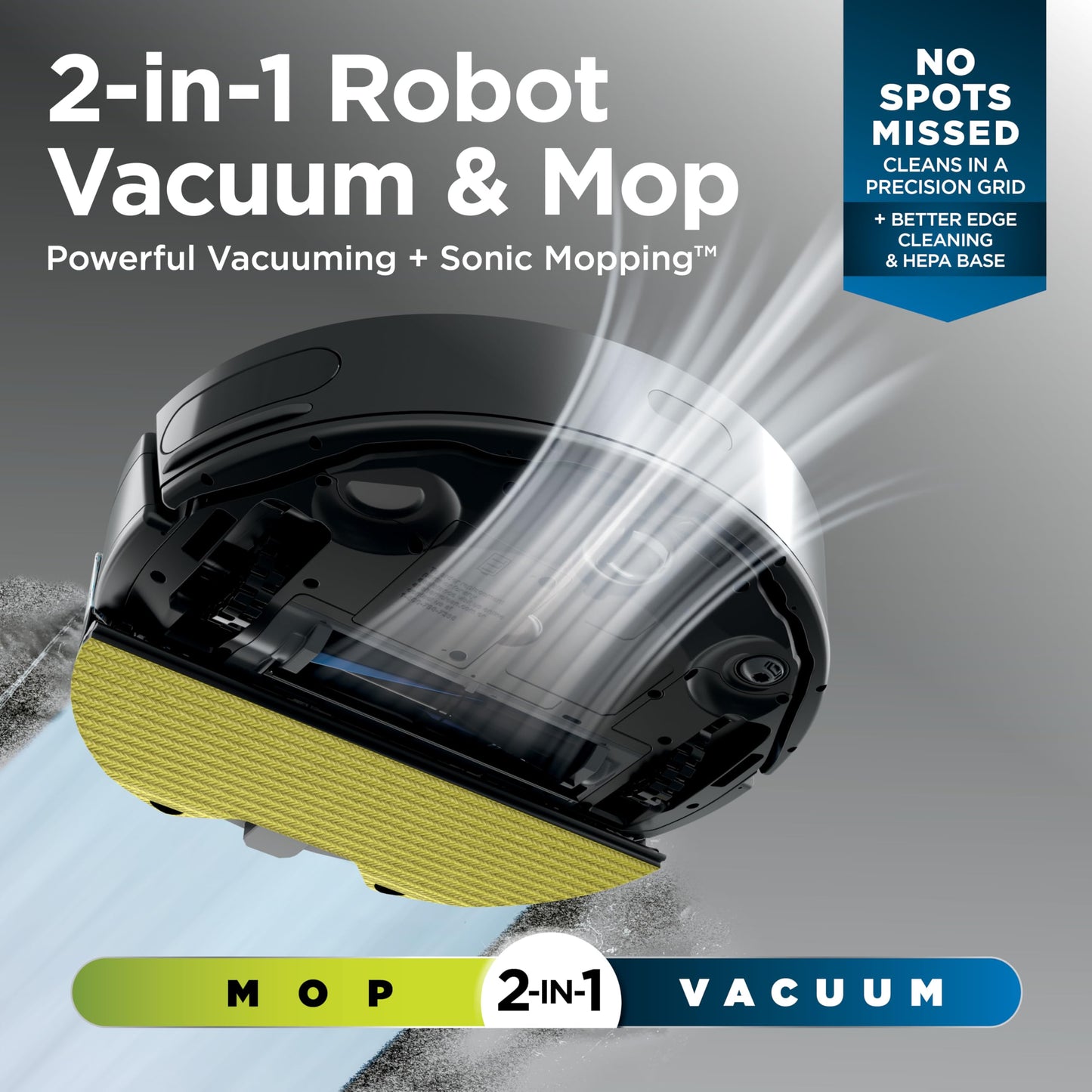 Shark Matrix Plus | 2-in-1 Robot Vacuum & Mop for Carpets & Hard Floors | Sonic Mopping & Powerful Suction for Pet Hair | Self-Empty Base | 45-Day Capacity | HEPA | LiDAR Nav | Black/Mocha | AV2630WA