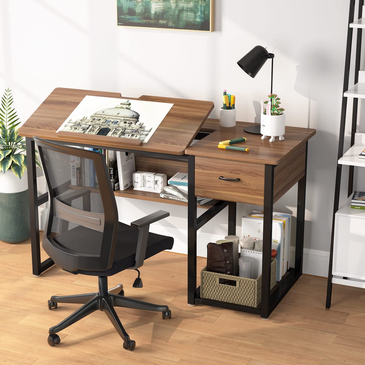 LITTLE TREE Drafting Table Artist Drawing Computer Desk