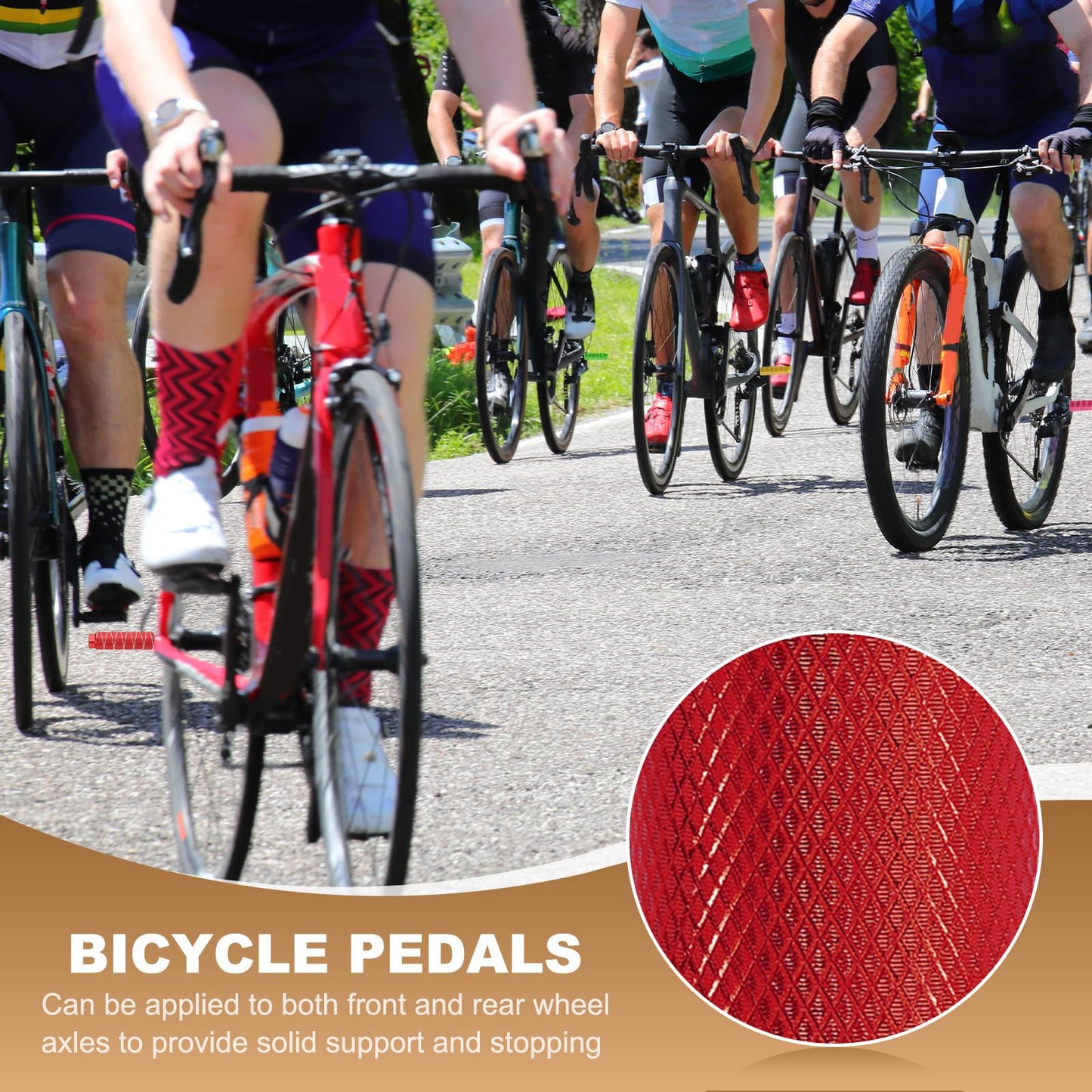 PATIKIL Bike Pegs Fit 3/8 Inch Axles, 4 Pack Aluminum Alloy Anti-Skid Lead Foot Small Bicycle Peg Back Seat Stands for BMX Mountain Dirt Bike Cycling Rear, Red/Black