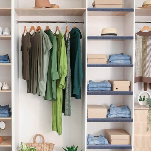 Maxdot 5 Pcs Wire Rack Covers 30 × 16 Inch Felt Gray Shelf Covers for Wire Shelving Shelf Liners 0.35 Inch Thick Removable Shelves Covering for Pantry Store Kitchen Removable Closet Office