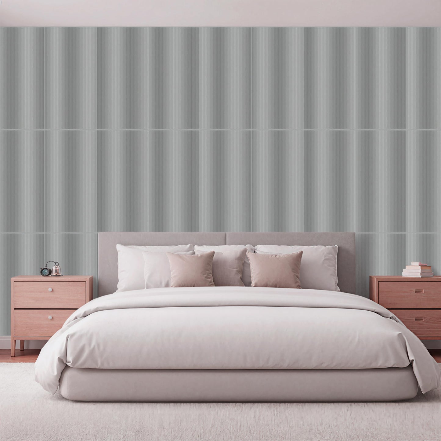 Dundee Deco 3D Peel and Stick Wall Panels - Soft-Touch Matte Finish, 1.6 ft X 3.4 ft, Thick Self-Adhesive Panels for Home & Commercial Interiors - Alpaca Grey - Set of 10, Covers 55 sq ft