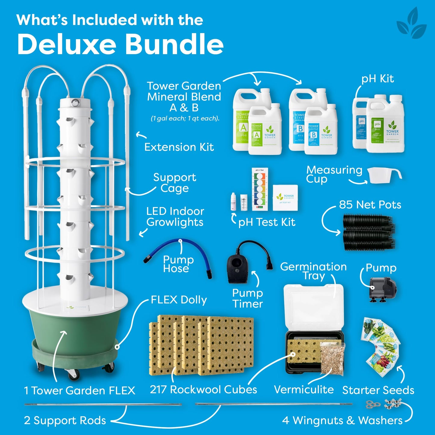 Tower Garden Flex Deluxe Vertical Aeroponic Planter
