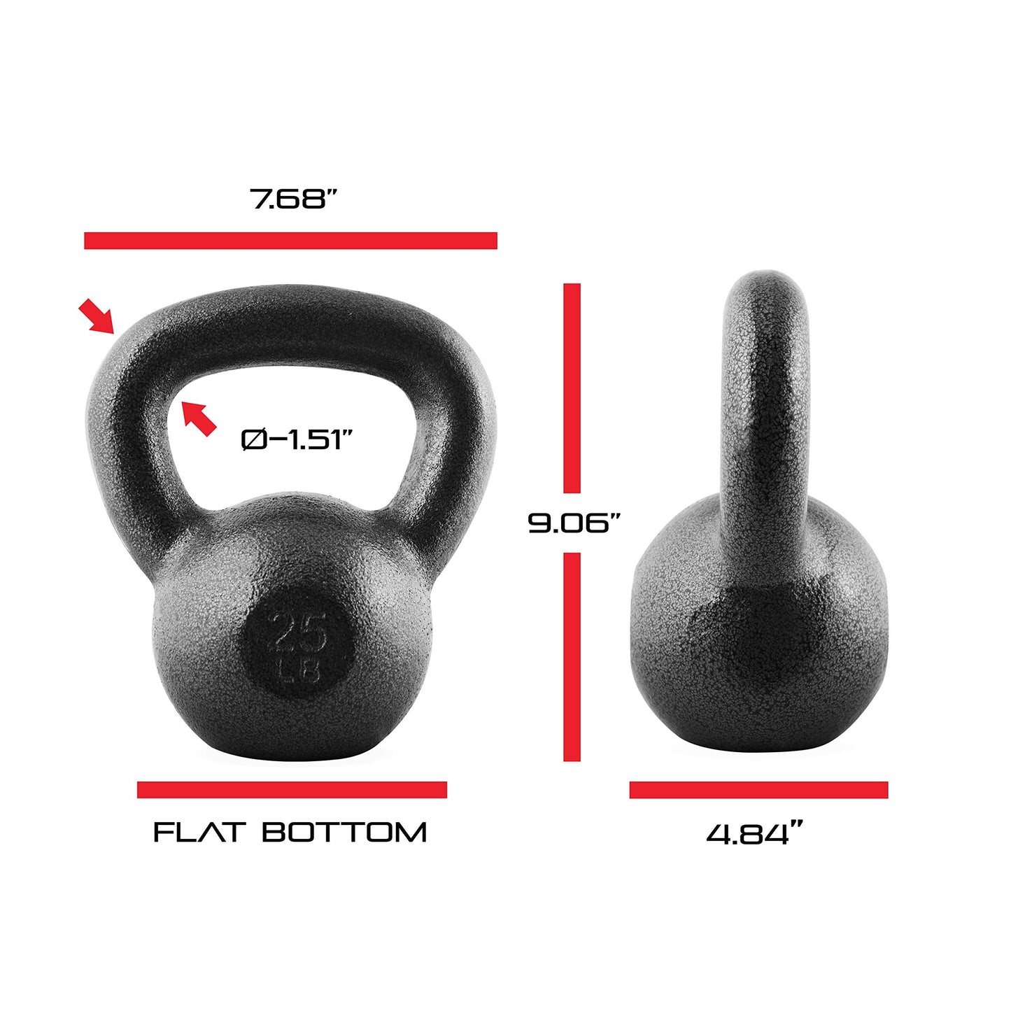 CAP Barbell Cast Iron Kettlebell 80 LB Set | 10 | 15 | 25 & 30 LB