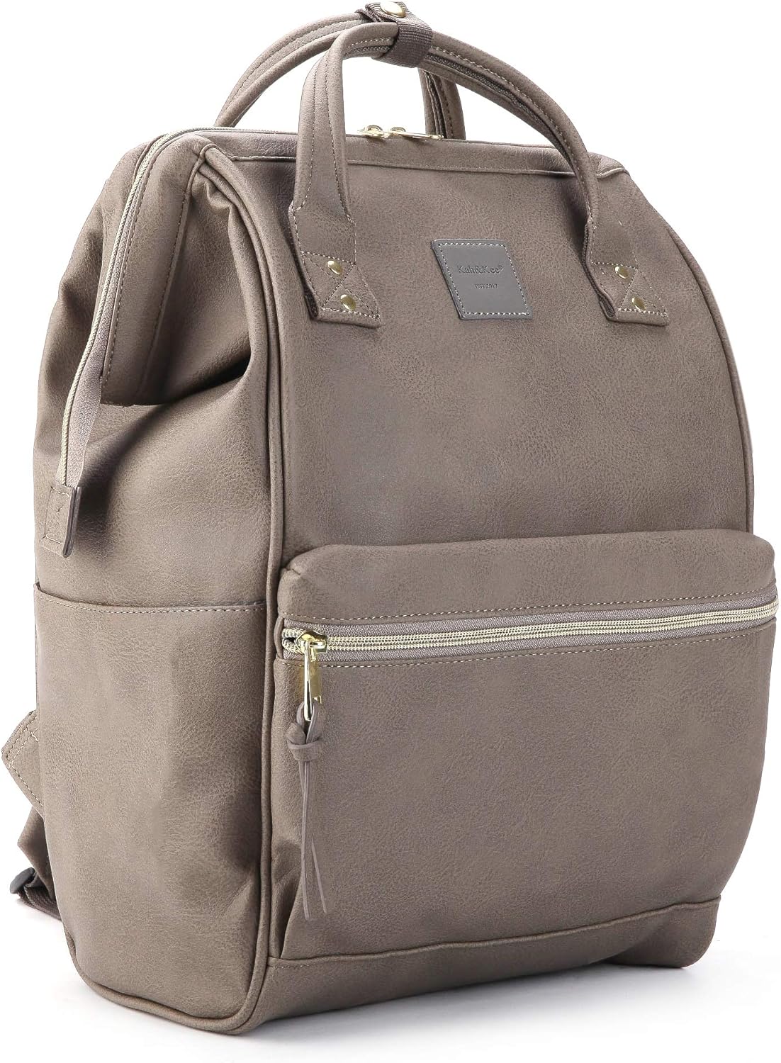 Backpack 15-inch Backpack, Kah&Kee Leather for Women and Men Laptop Bag | Teacher Professional, Diaper Bag Ideal