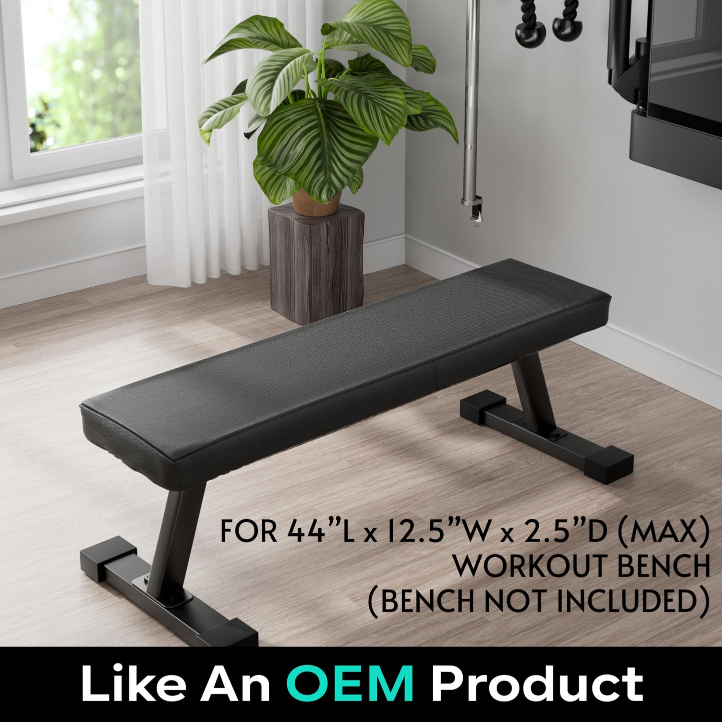 Crostice Weight Bench Cover Compatible with Tonal Accessories, Protective Cover for Workout Bench, Exercise Strength Training Accessories Protector, Scratch-Resistant, Water-Proof, Protect from Pets