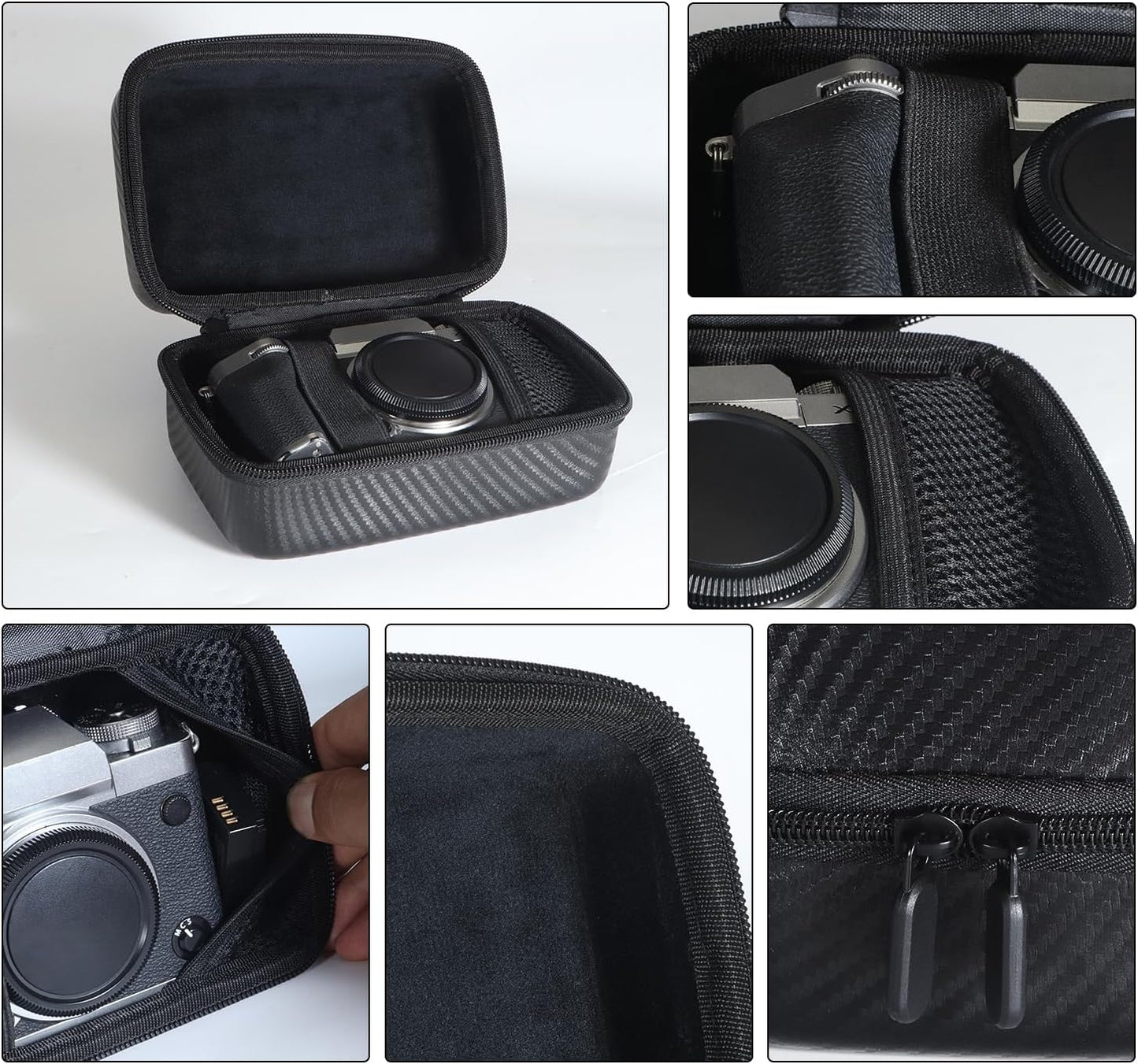 uconsmimo X-T5/X-T30II/X-T50, Hard EVA Waterproof Shockproof Case for Fujifilm Compact Travel Storage Box