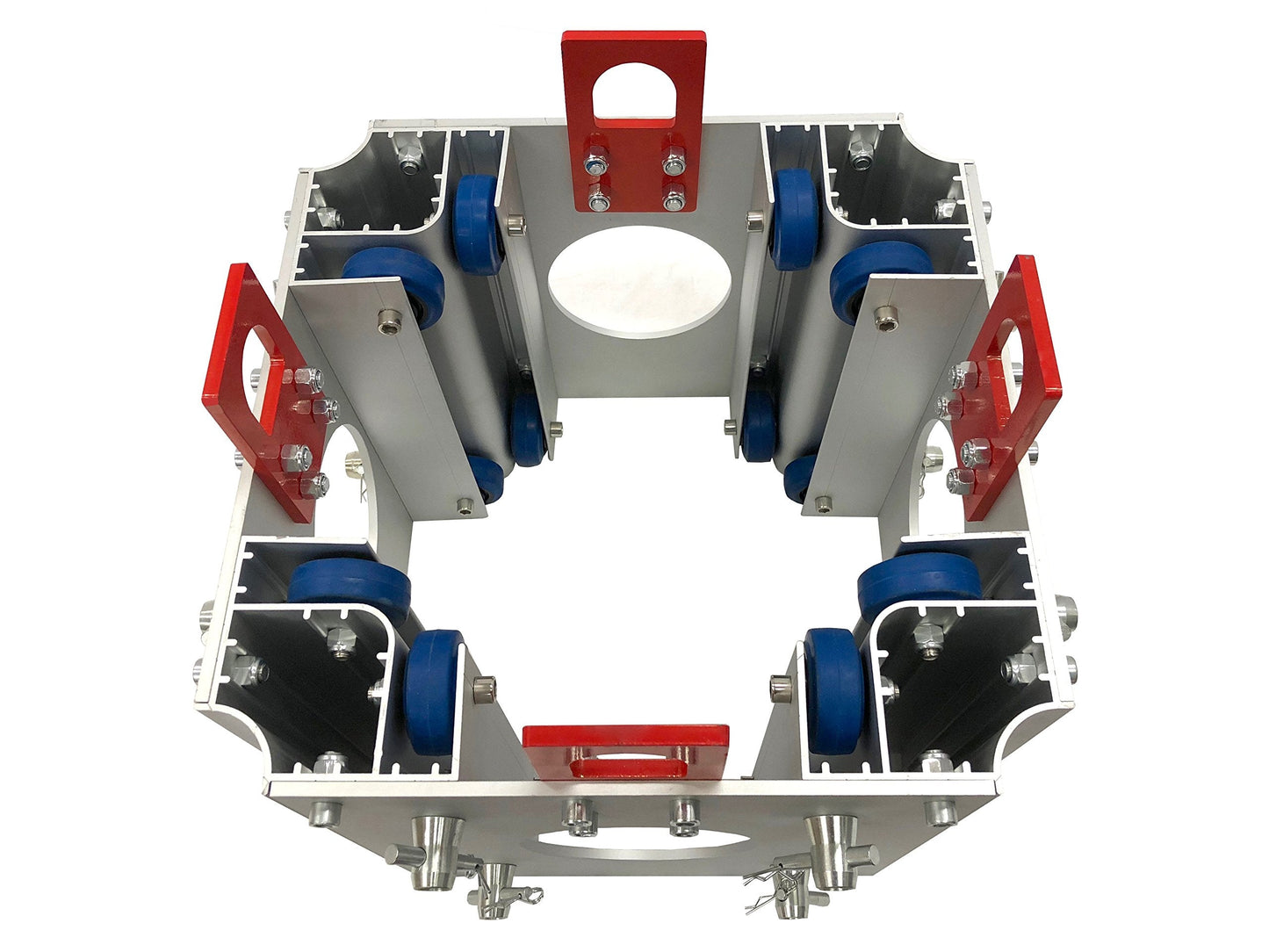 Square Box Truss 12 Inch Square Lighting Box Truss F34 Standard Sleeve Block Ground Aluminum 290mm.x290mm.