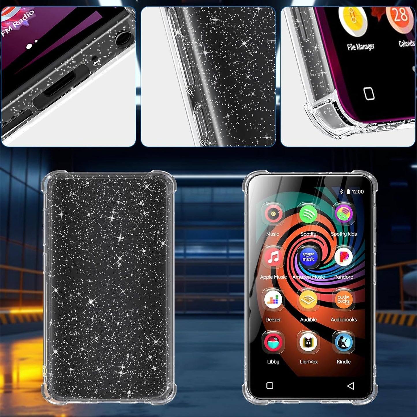 Aippdo G1 G3 Mp3 4.0 inch, Case for innioasis Player, TPU Clear Case, Anti-Scratch, Shock Absorption, Crystal Clear