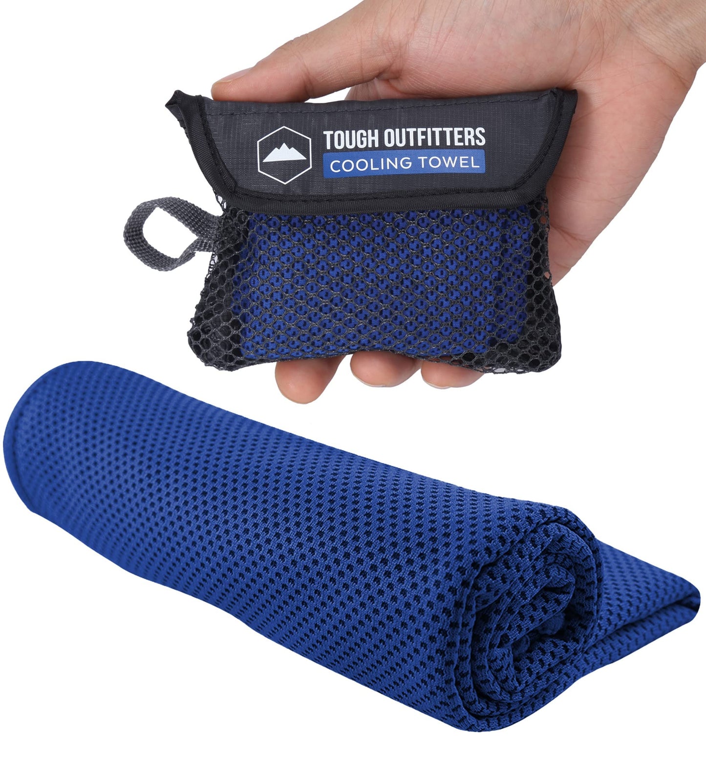 Tough Outdoors Cooling Towels for Neck Face - Neck Cooling Towel for Hot Weather Yoga Sports Golf Sweat - Instant Cold Towel