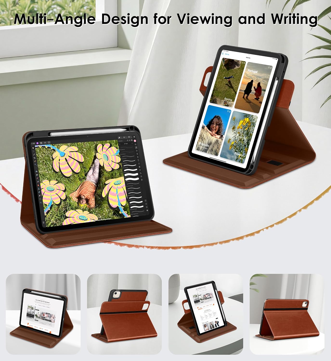 DTTO 11 inch M4 M3 M2 (2026/2025/2024), 5th 4th (2022/2020), 360 for iPad Air Case / / iPad Air / Gen Degree Rotating