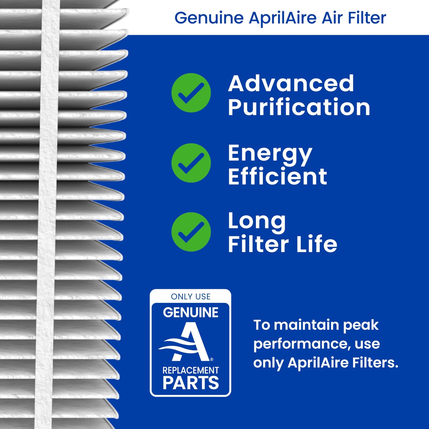 AprilAire 210 Replacement Filter for AprilAire Whole House Air Purifiers - MERV 11, Clean Air & Dust, 20x25x4 Air Filter (Pack of 4)