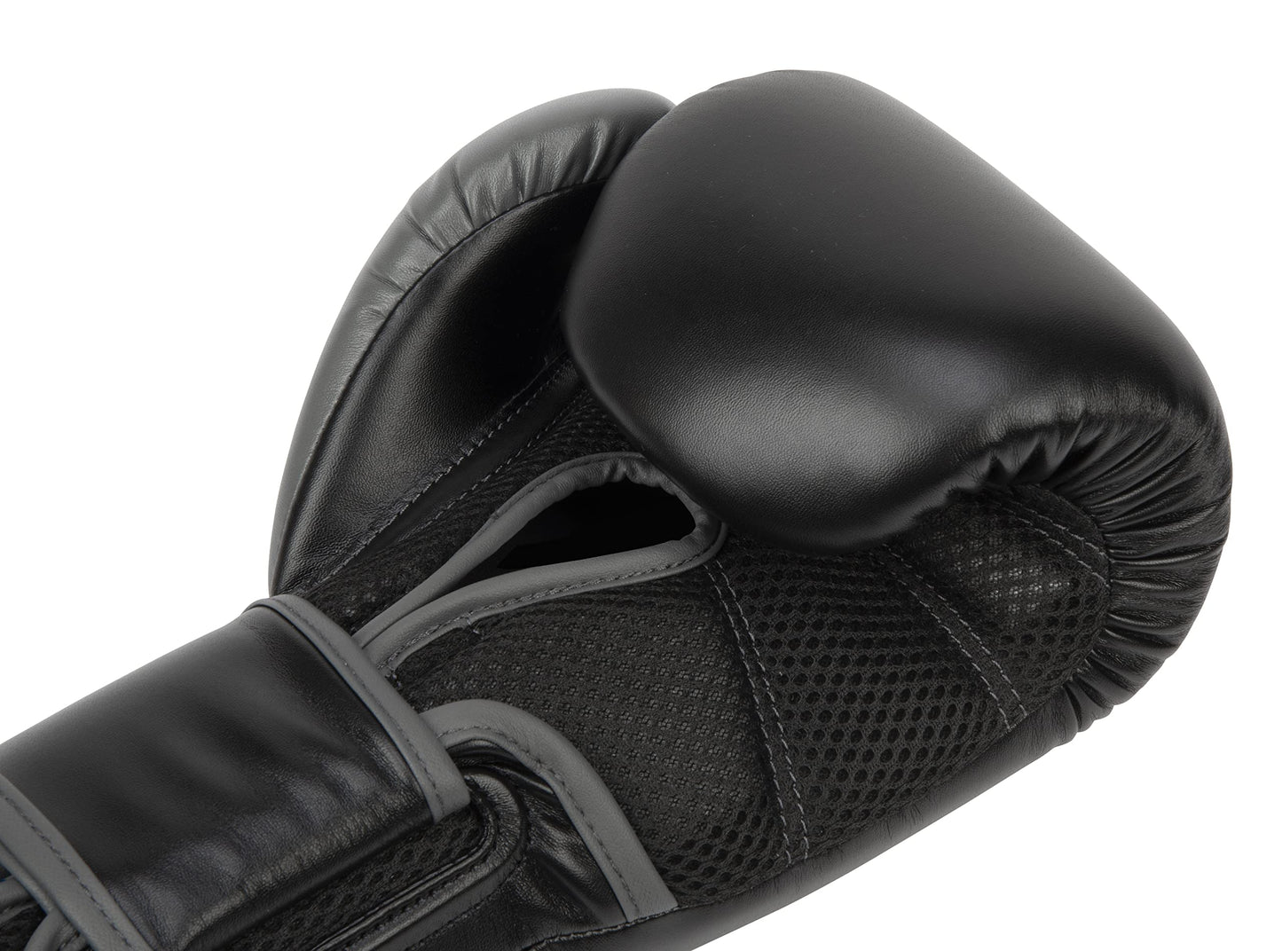 Everlast Powerlock 2 Hook & Loop Boxing Gloves | Fight Training Gloves | Hook and Loop with Durable Hand & Wrist Support | Heavy Bag & Fitness Training (Black, 16 oz)