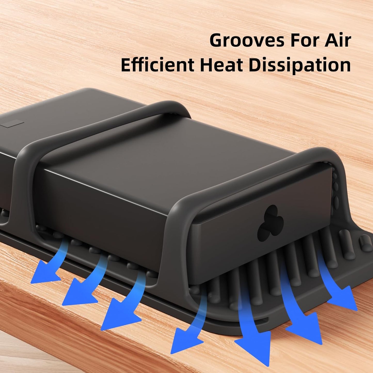 ELETIUO Universal Silicone Laptop Charger Holder,Under Desk Power Brick Mount Organizer for Charging Brick