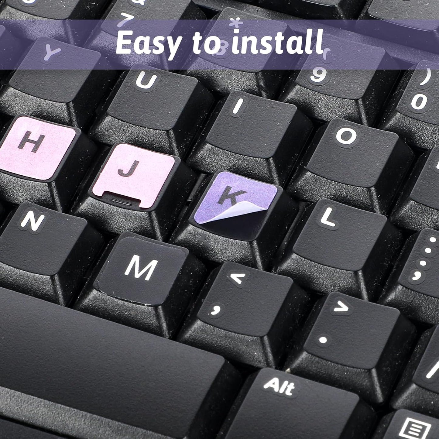 Mozeat Lens 4PCS English Keyboard Replacement Letter Stickers Universal Keyboard Sticker Matte English Keyboard
