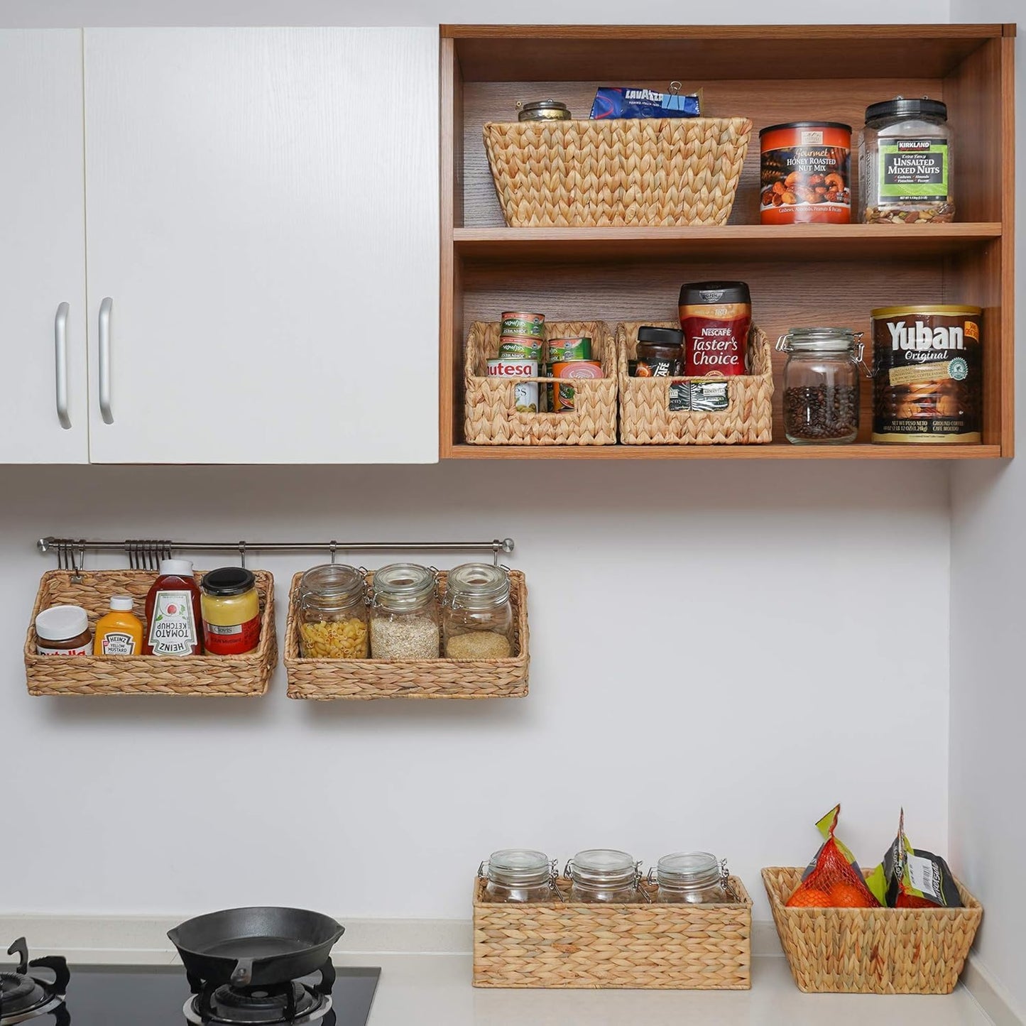 StorageWorks Hand-Woven Storage Baskets - Stylish Organization Solution for Home Decor