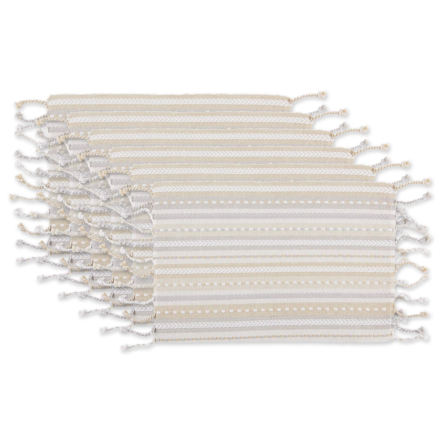 DII Southwest Collection Tabletop, Placemat Set, Natural, 6 Piece