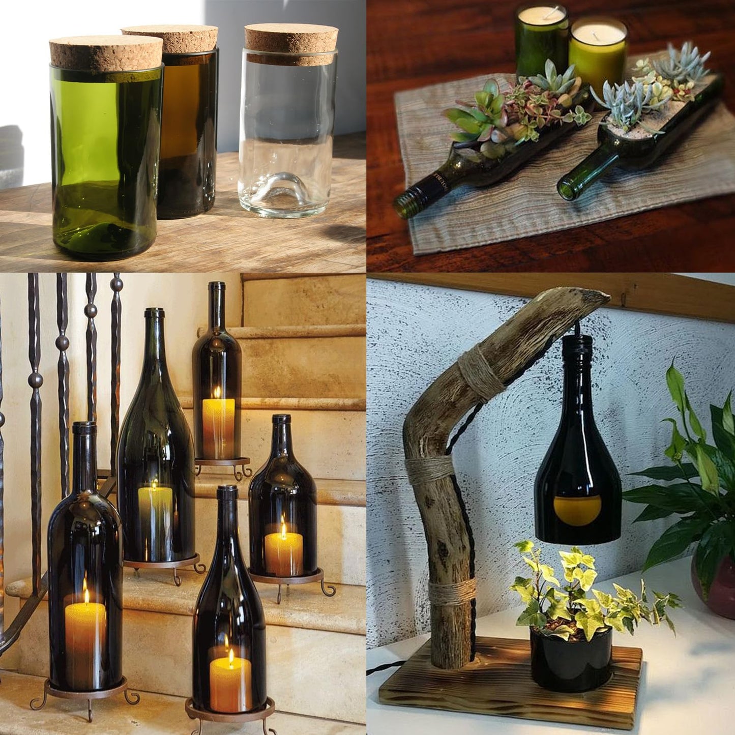 Deruilong Electric Bottle Cutter, Trim Saw, Glass Bottle Cutter, Glass Cutter, Stain Glass Cutter Stone Cutter Brittle and Hard Materials Cutter