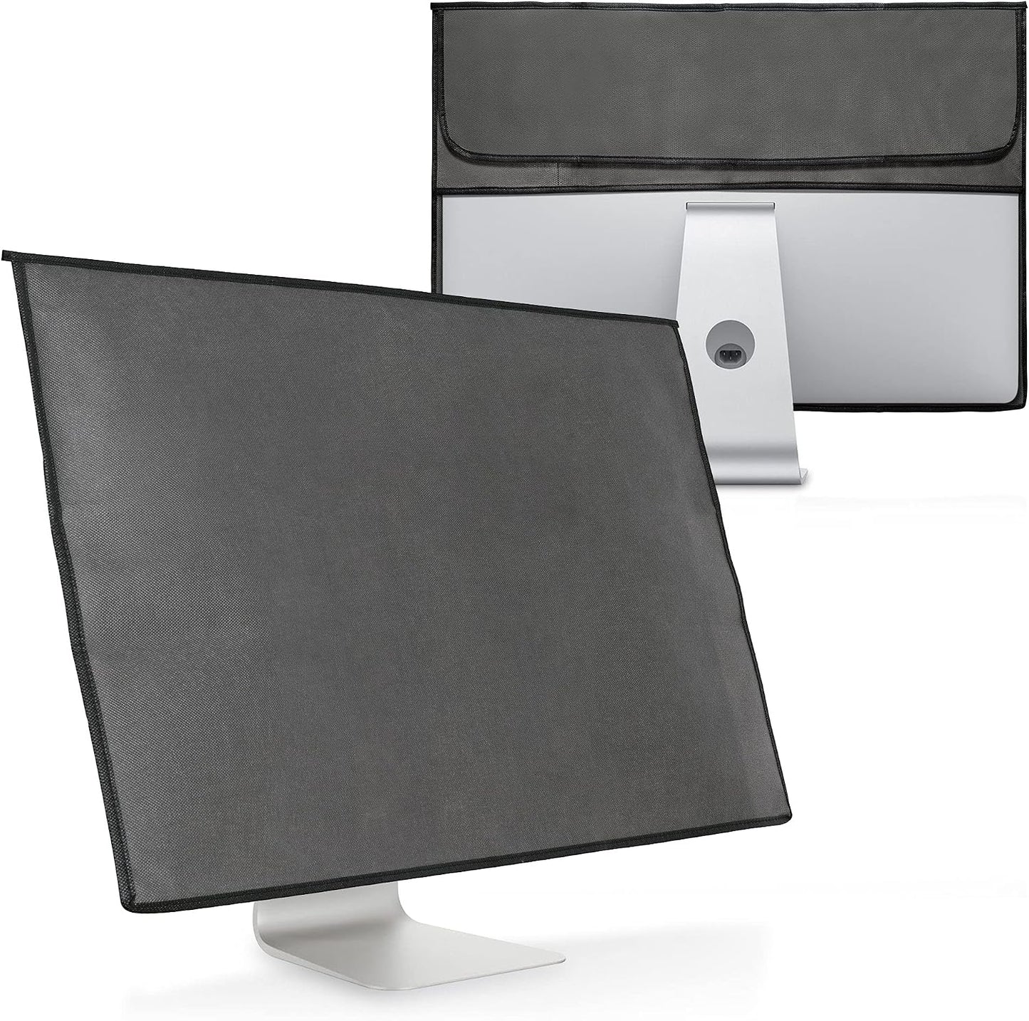 24-26" 3-IN-1 kwmobile Cover Compatible with monitor - Case with Storage for Mouse, Keyboard - Dark Grey