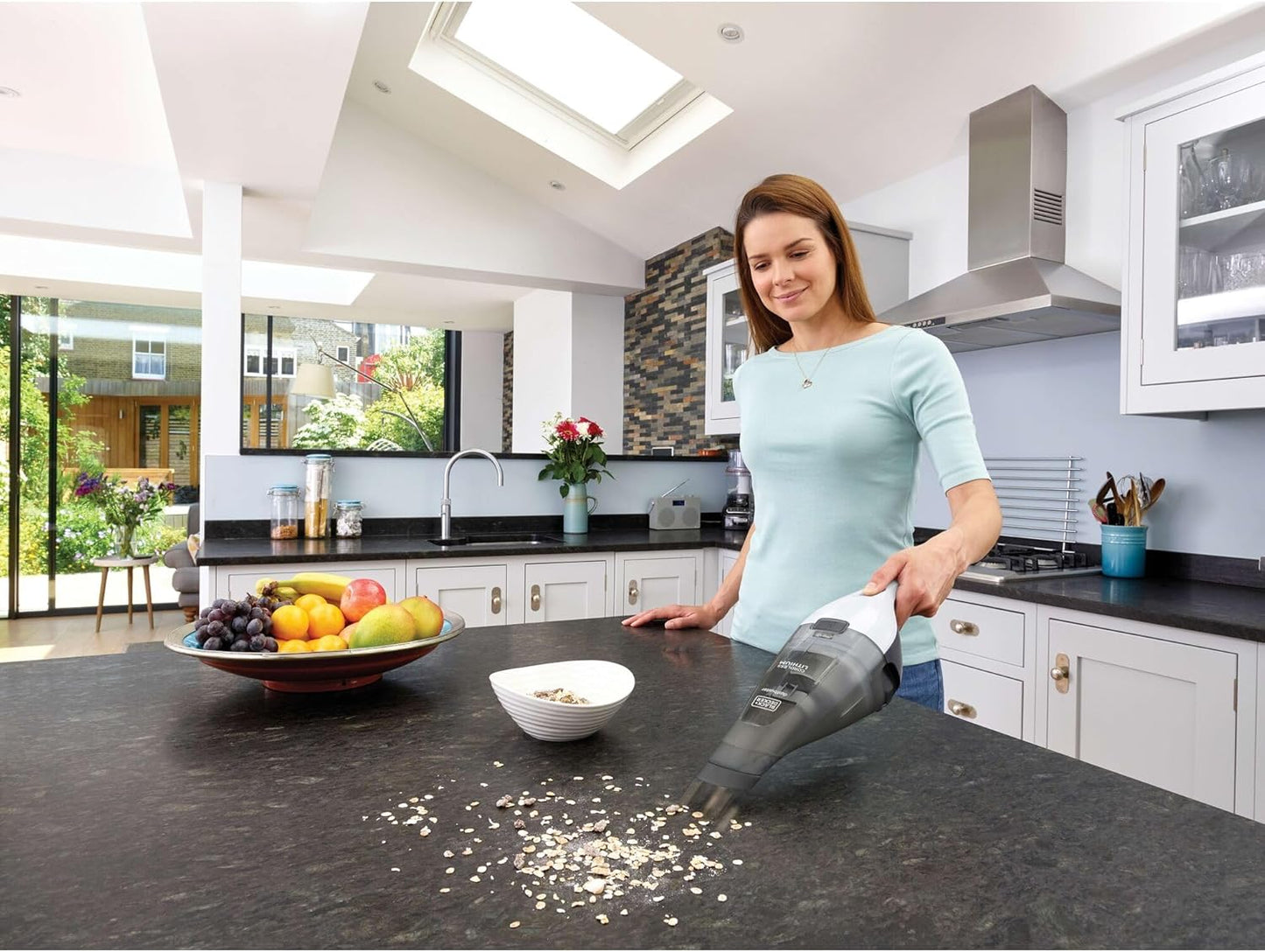 BLACK+DECKER Cordless Handheld Vacuum - Portable Car Vacuum with Strong Suction & QuickClean (HNVC215B10)