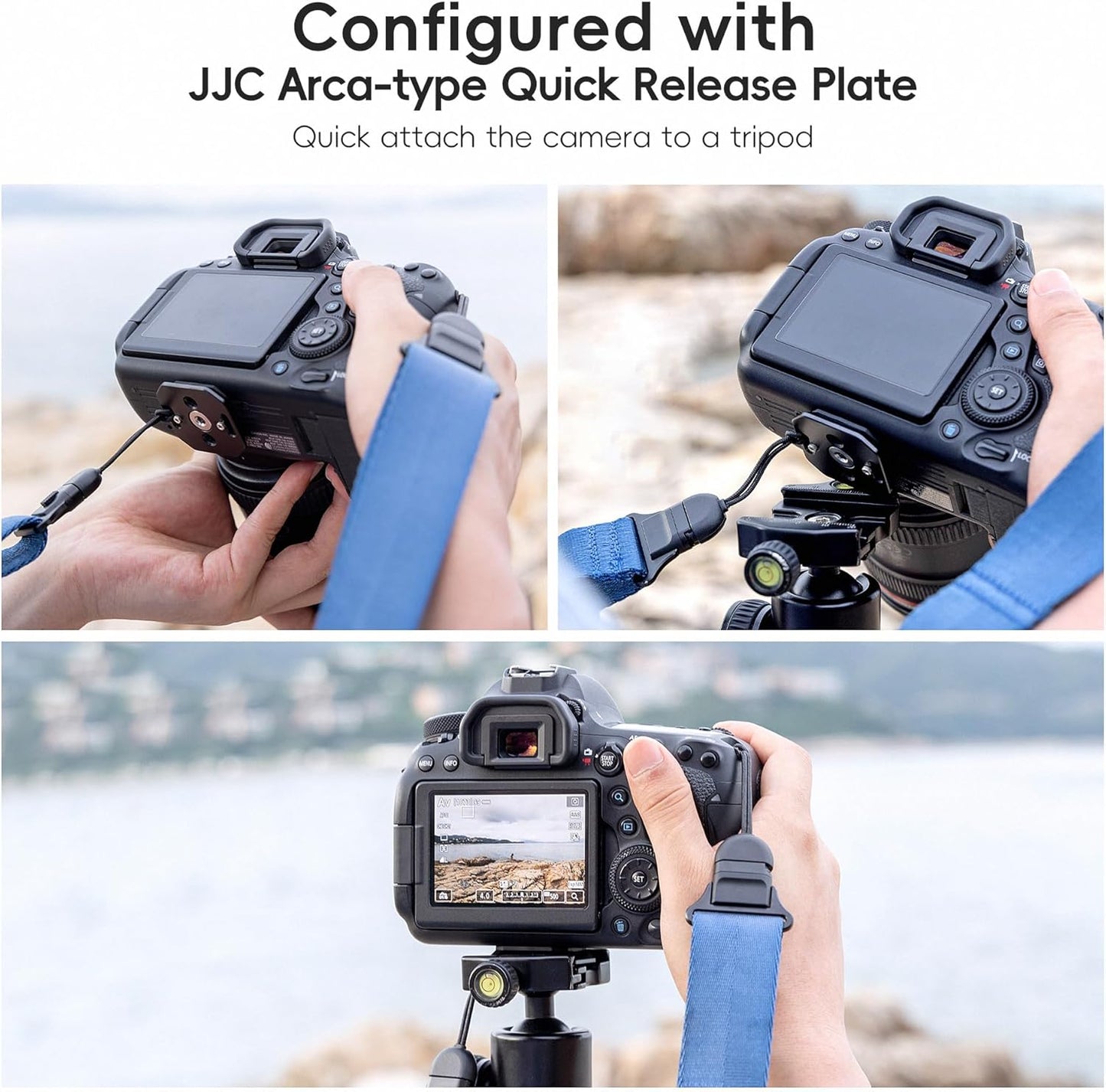 JJC DSLR Camera Neck Strap with Patented Quick Release Buckles, Universal Adjustable Camera Shoulder Sling Strap