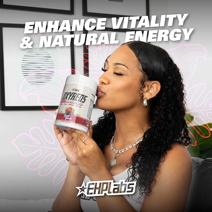 EHP Labs OxyReds Superfood Beets Powder - Nitric Oxide Supplement, Organic Beet Root Powder, Immune Support Supplement & Prebiotics for Digestive Health, Beet Powder - Raspberry Refresh, 30 Servings