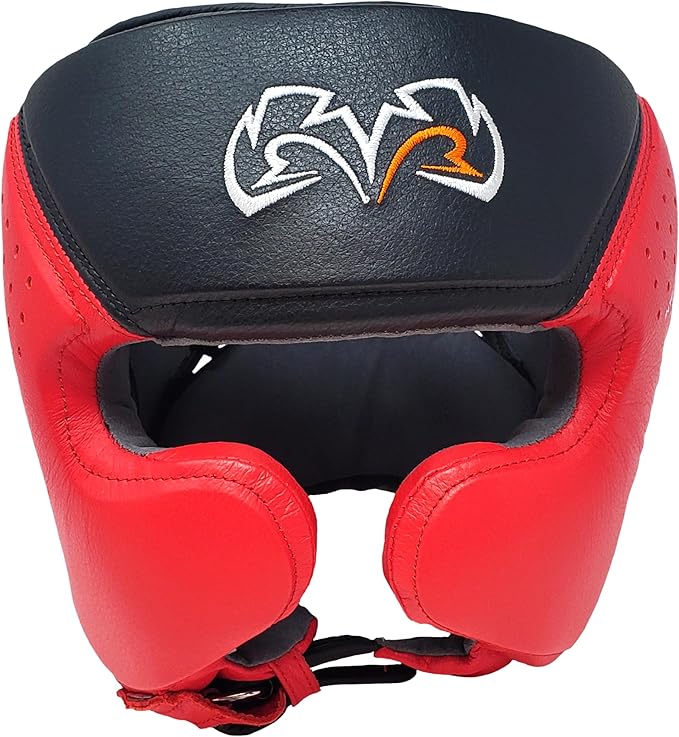RIVAL Boxing RHG10 Intelli-Shock Headgear, D3O Front and Side Padding, Hook and Loop Back Adjustment with Lace on Top, and Anatomical Rear Head Pad Every Time