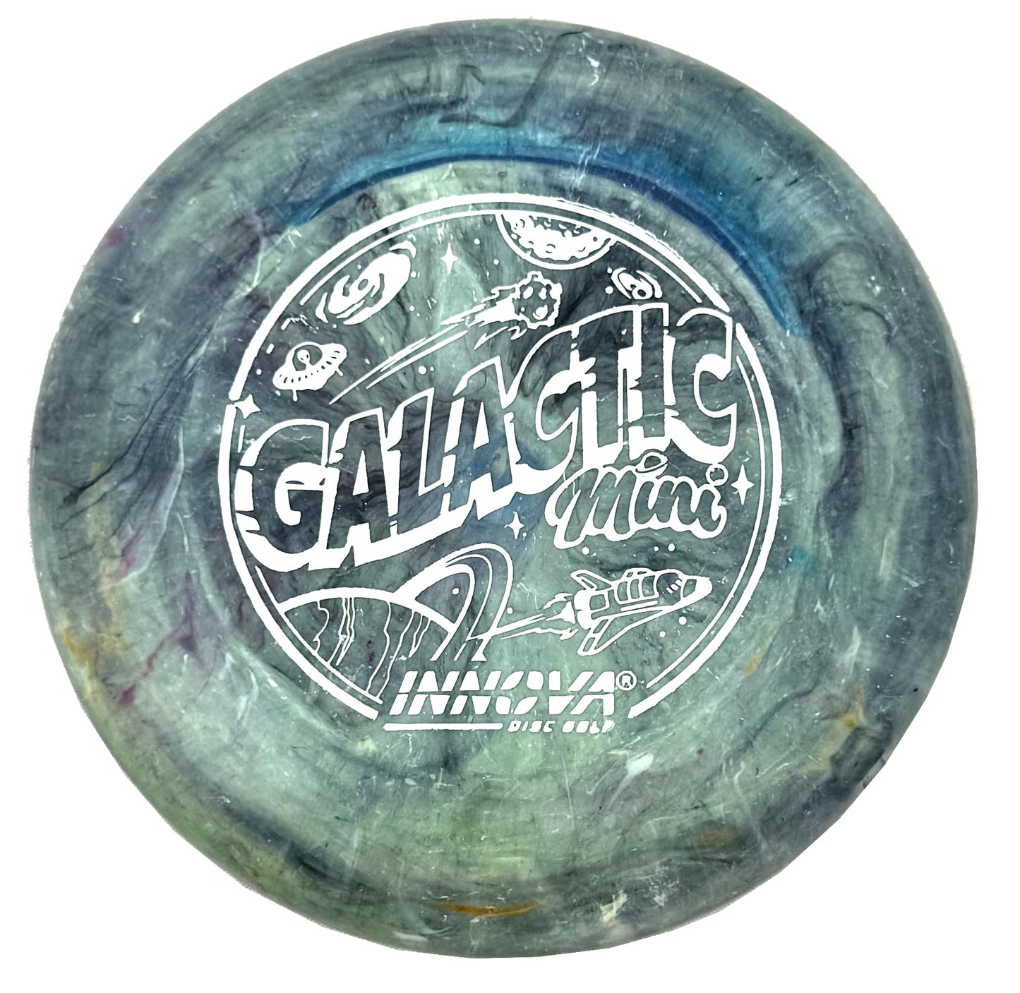Innova Discs Galactic Mini 5 Pack – Swirly Mini Markers for Disc Golf for Marking Your Lie, Doubles, Mini Targets (5 Pack)