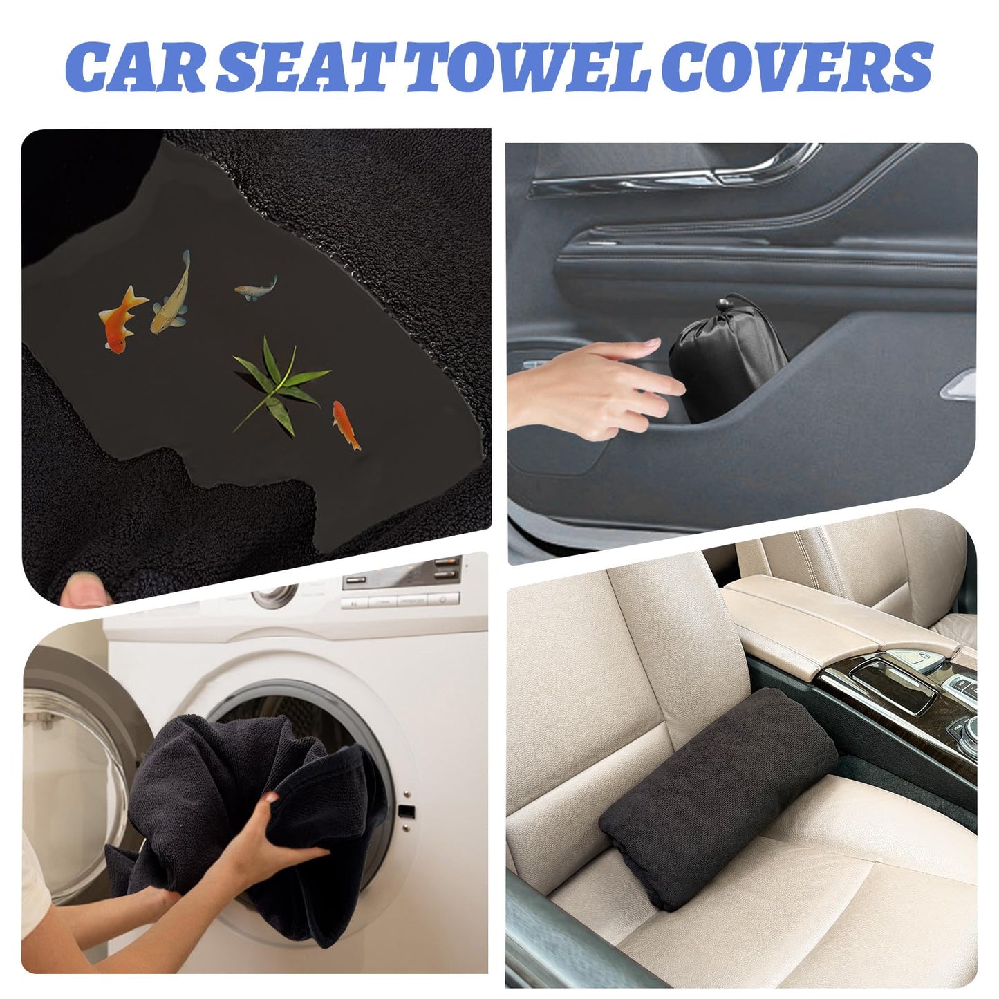 Car Front Seat Cover: Waterproof & sweatproof, fits all cars/SUVs/trucks. Ideal for gym, sports & beach. 3-layer non-slip, easy machine wash. Shields seats from stains & wetness. (Black, 1Pcs)