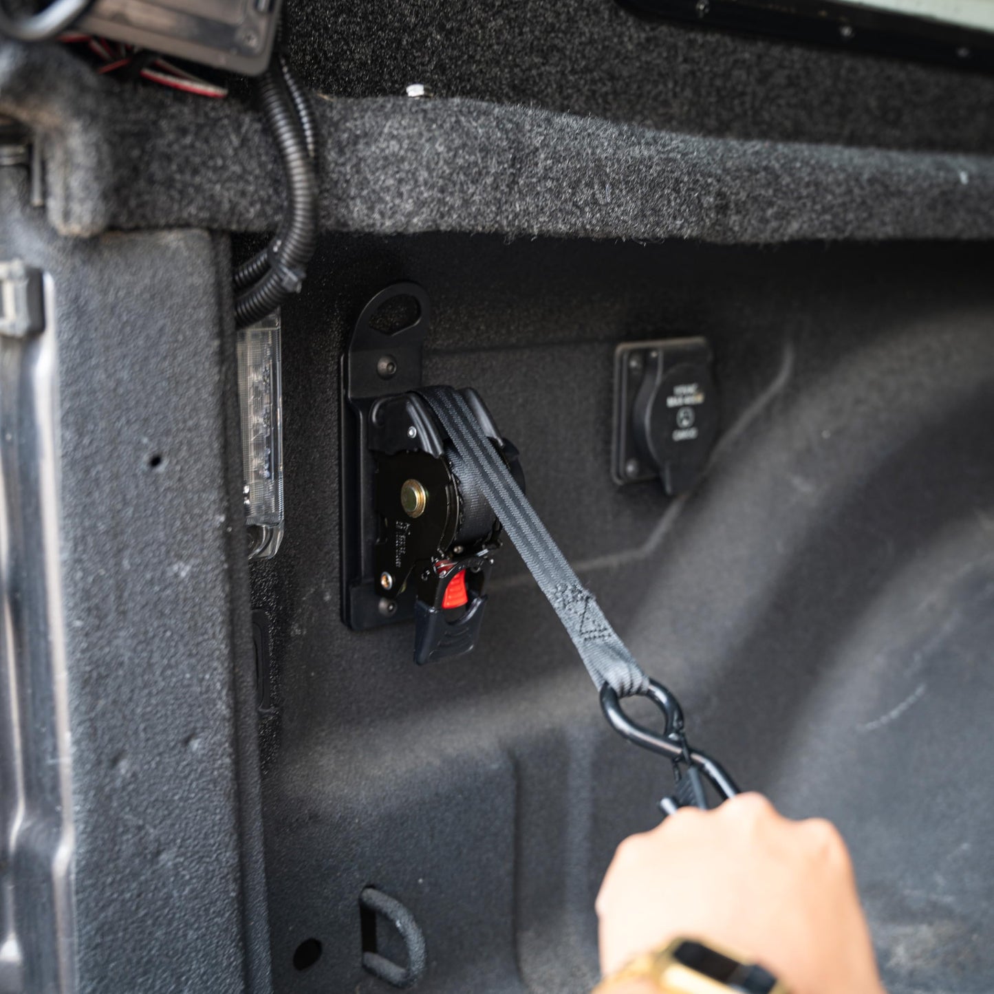 Integral Straps - Four Pack - Bed Mounted Retractable Tie Down Straps - Compatible with RAM 2500/3500 (2019+)