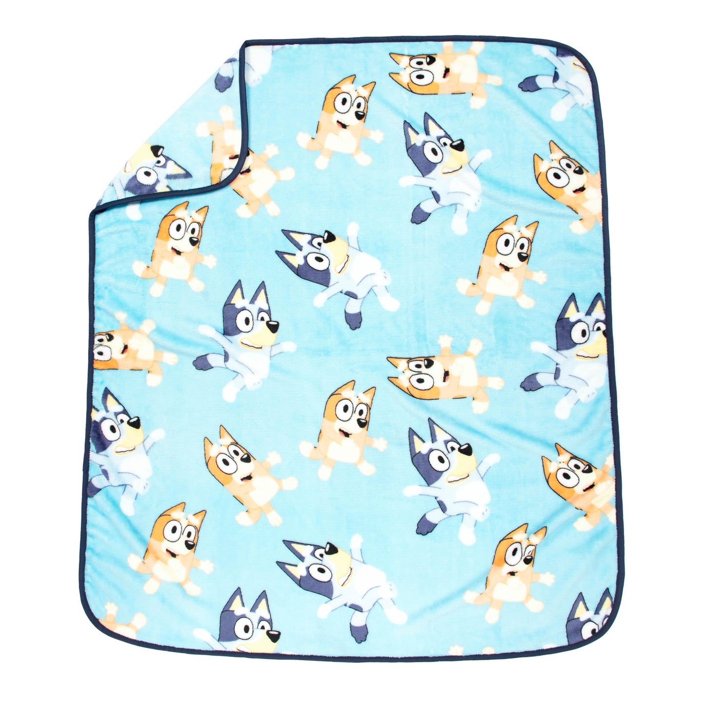 Jay Franco Kids Plush Mini Pillow Buddy & 40 x 50 Inch Travel Throw Set - Kids Super Soft 2 Piece Cuddle Blanket Set, Bingo