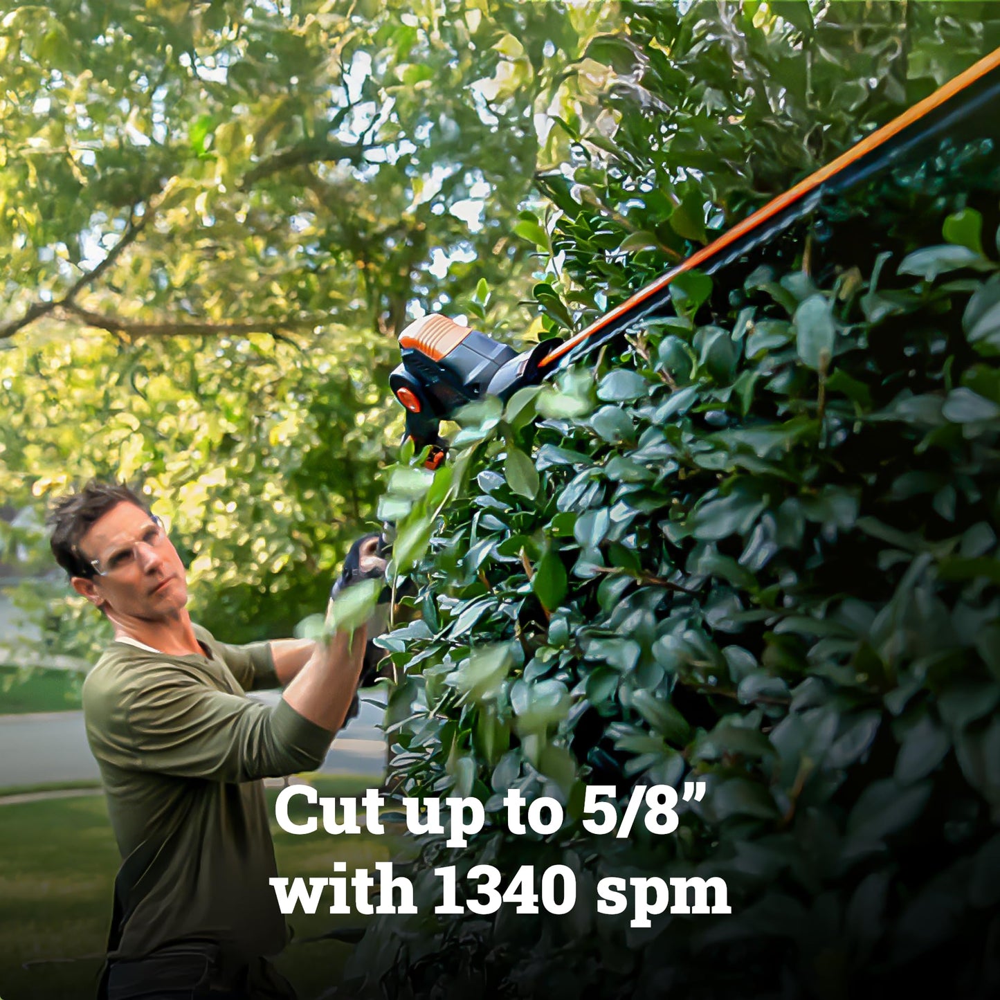 WORX WG252 20V 2-in-1 Attachment Capable Hedge Trimmer