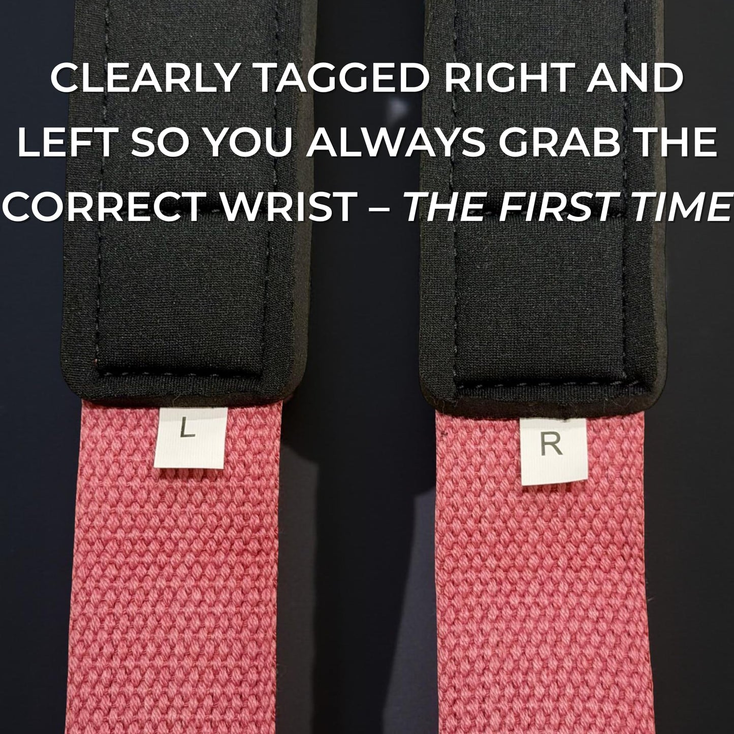 Homegrown Athletics Heavy Duty Lifting Straps for Weightlifting – Padded Wrist Straps for Deadlifts, Pull Ups, Bodybuilding and Powerlifting, Pink