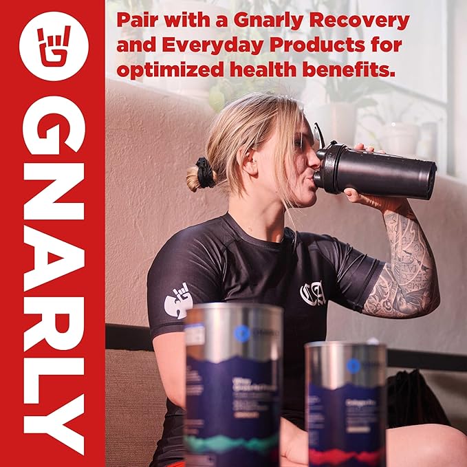 Gnarly Nutrition Essential Aminos Powder, Berry Lemonade ??Pre-Workout Amino Acids ??NSF Contents Certified ??Supplement to Support and Rebuild Muscle ??Berry Lemonade Caffeine Free, 10.58 oz