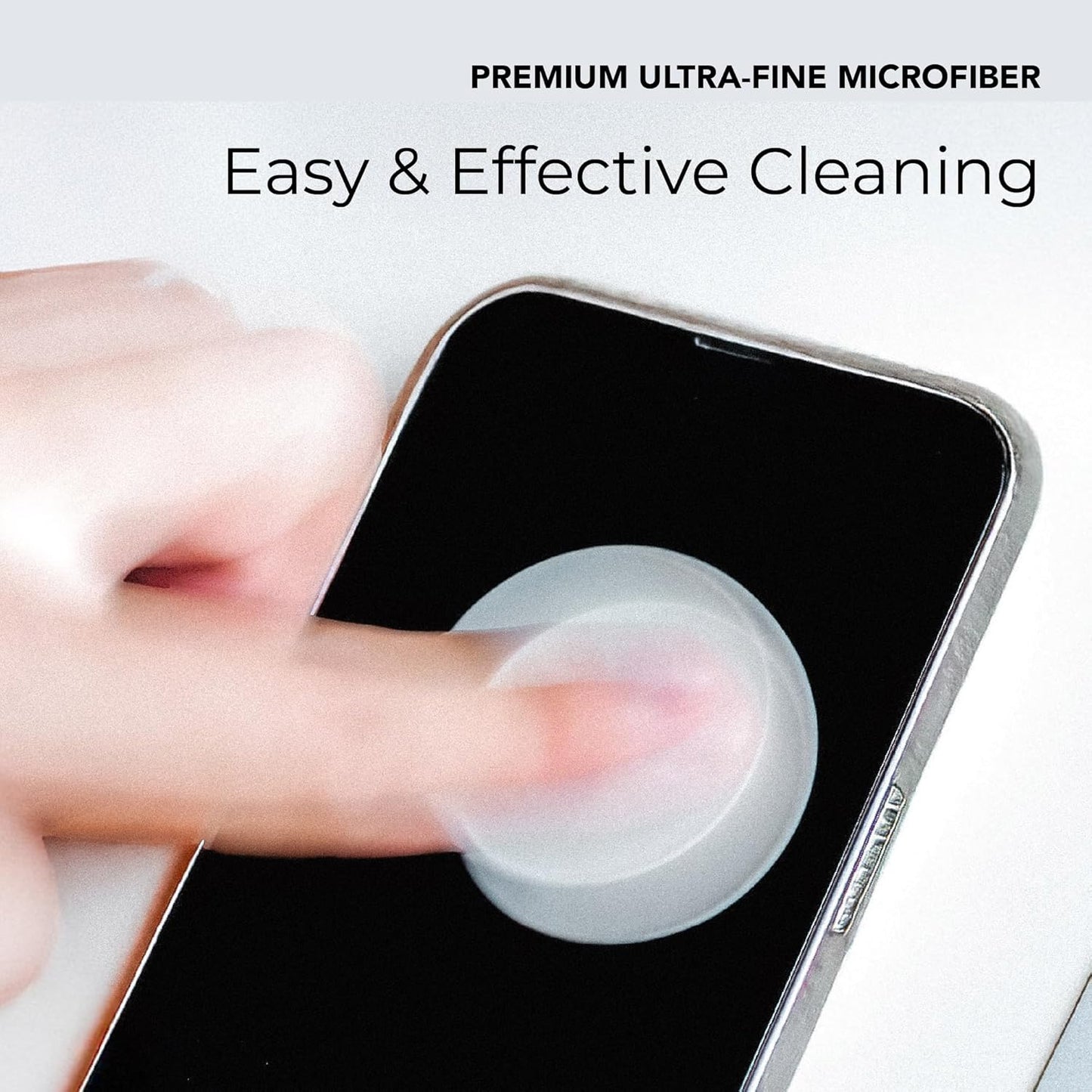 SleekStrip 1PK (4PCS) Portable Cleaning Sticker Pad Reusable Screen Cleaner Wipes Lens Cleaner Wipes for Phone iPad Car