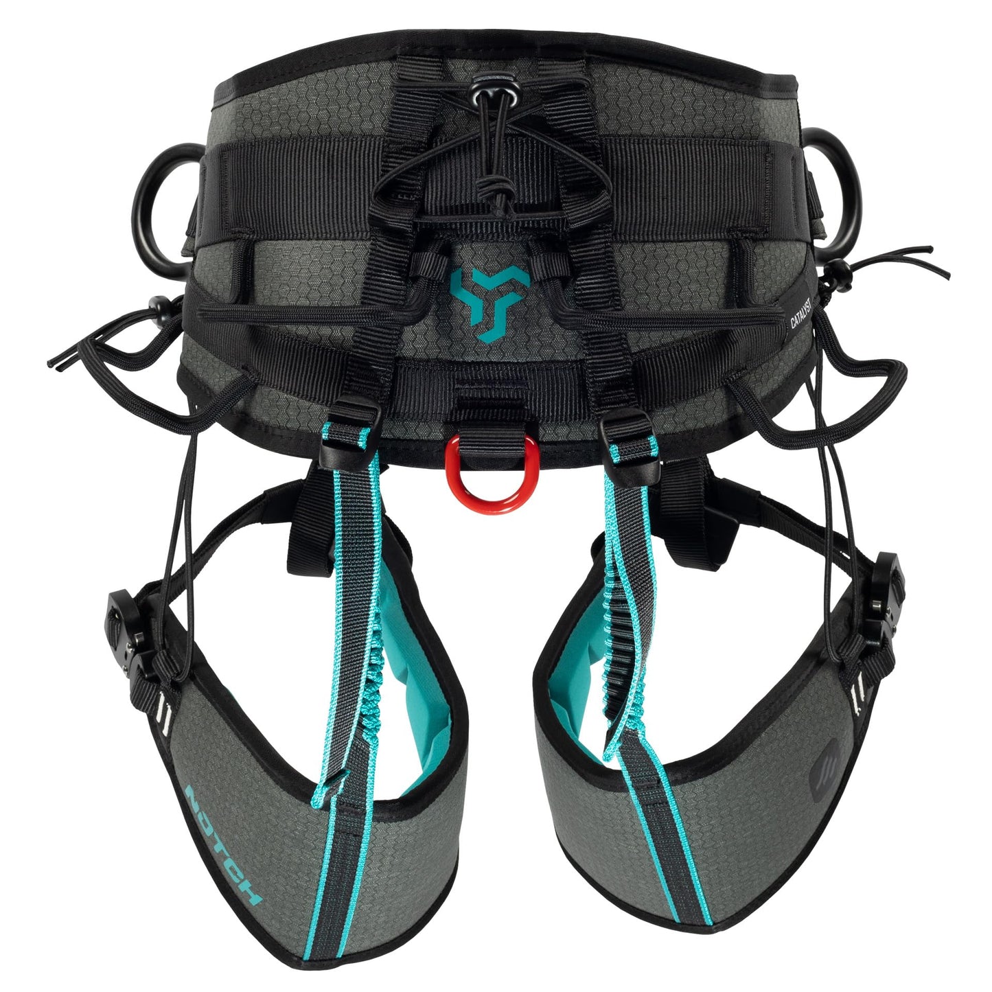 Notch Catalyst Harness-Size 1, Custom EVA Molded Back & Leg panels, Integrated Ventilation Channels, Multiple Adjustment Points, Custom Flared Side D Rings, 330 lbs Total Weight Limit (CATH-1)