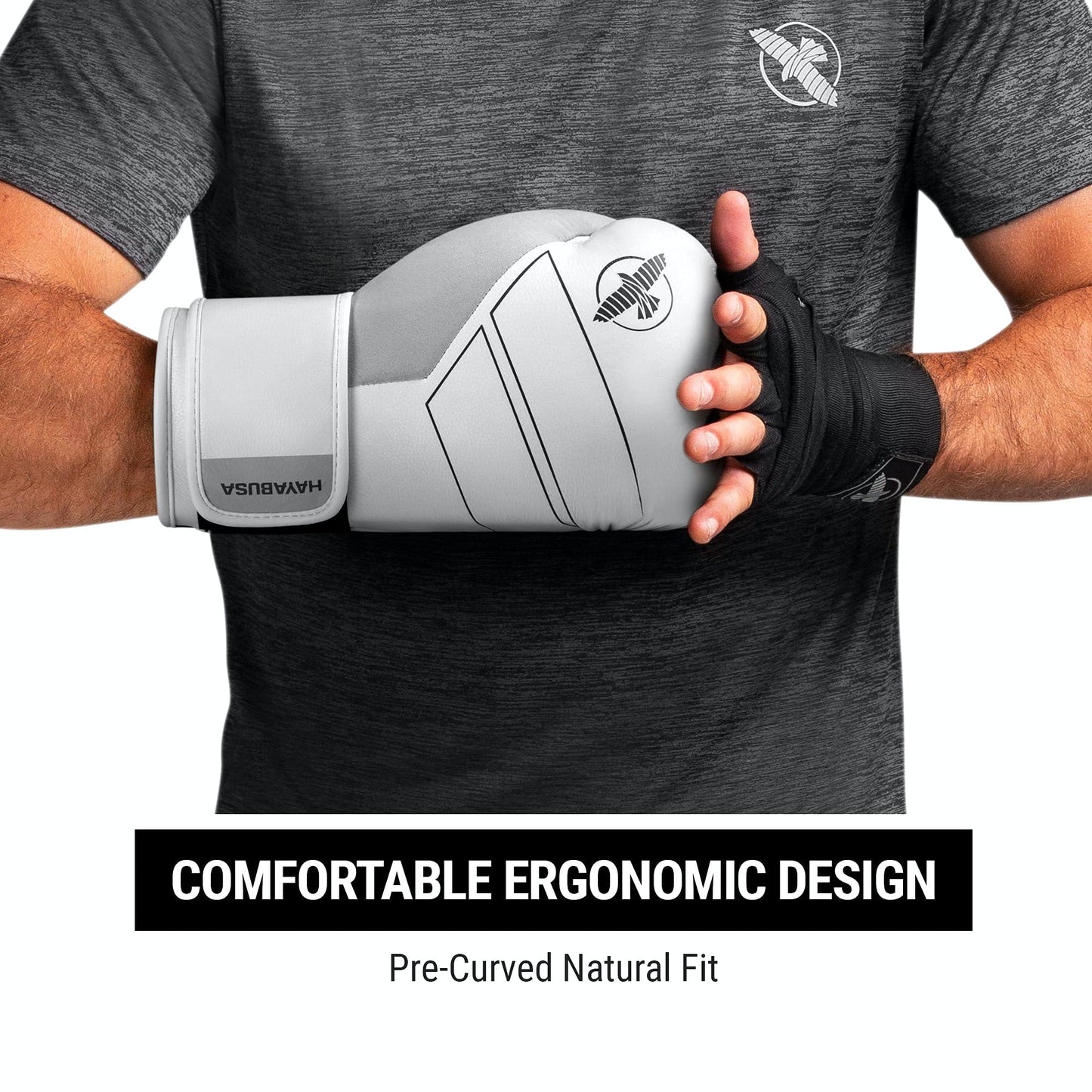 Hayabusa S4 Leather Boxing Gloves for Women & Men - White, 14oz