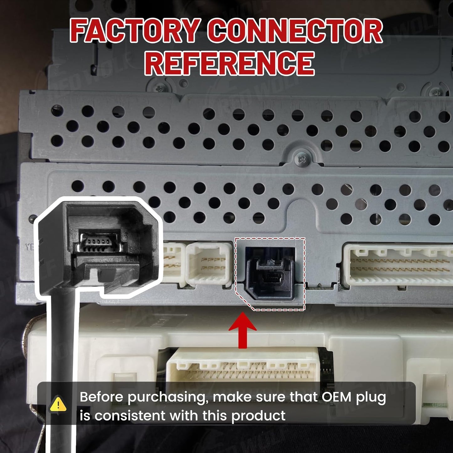 2015-2022 RED WOLF Car Stereo Factory USB Port Cable Wiring Harness Retention for Nissan Frontier Titan Sentra Retain
