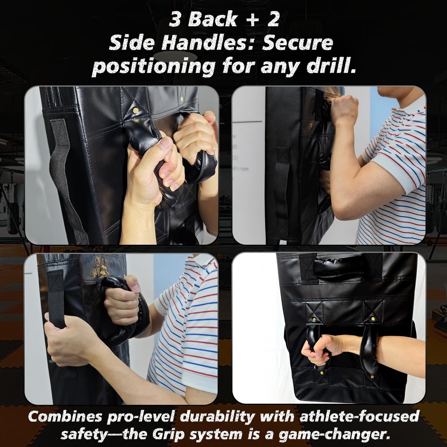 Football Blocking Pad Training Equipment Denser Softer Foam Kick Pads for Football, Basketball, Hockey, Lacrosse Tackle Dummy - 24"x16" Kick Shield Pad with Handles (1PCS)