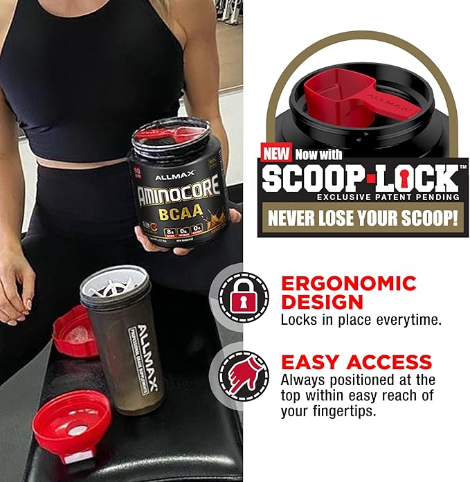 ALLMAX Nutrition AMINOCORE BCAA Powder, 8.18 Grams of Amino Acids, Intra and Post Workout Recovery Drink, Gluten Free, Watermelon, 945 g