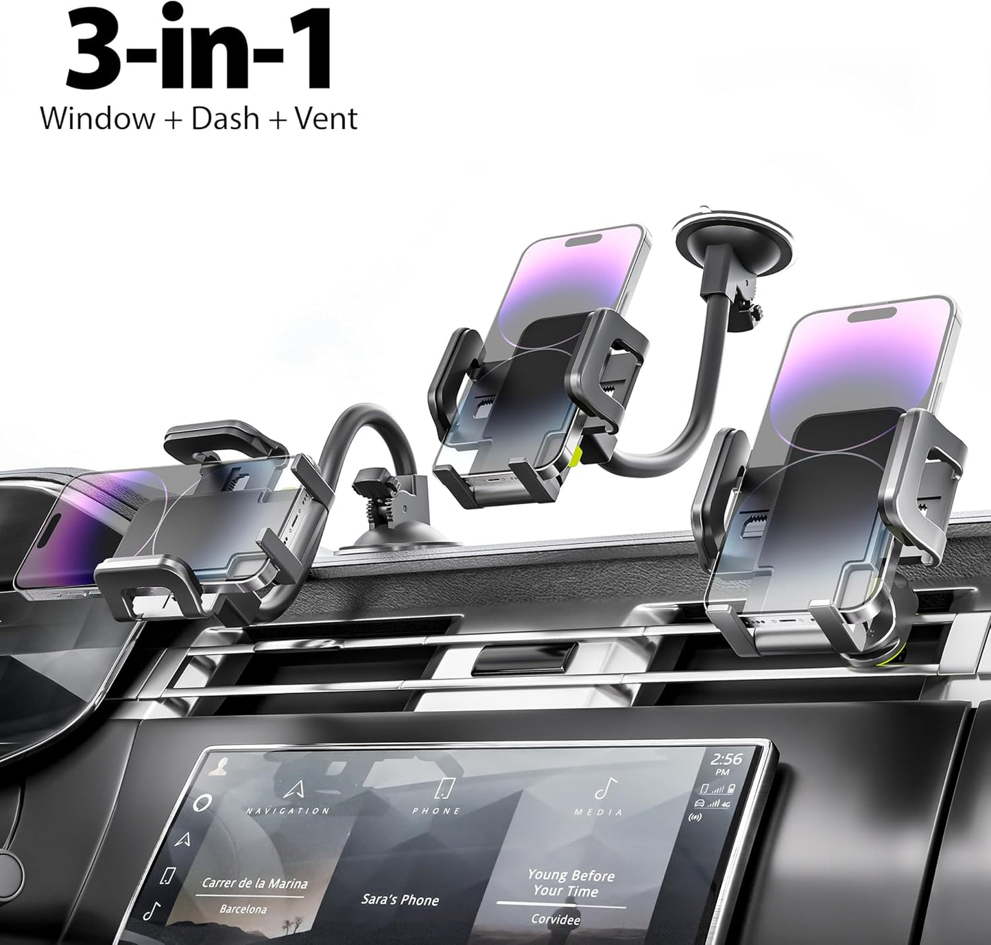 Bracketron Versatile TripGrip Car Phone Mount